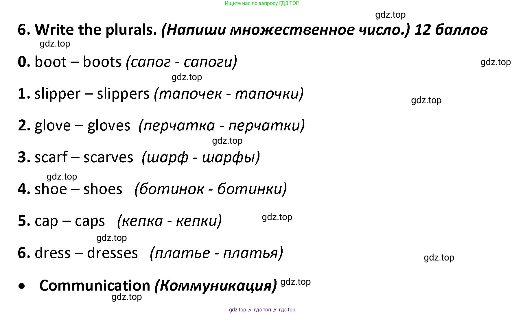ГДЗ Английский язык (english), 4 класс контрольные задания (test booklet), авторы: Баранова Ксения Михайловна (Baranova Ksenia), Дули Дженни (Dooley Jenny), Копылова Виктория Викторовна (Kopylova Victoria), Мильруд Радислав Петрович (Millrood Radislav), Эванс Вирджиния (Evans Virginia), издательство Просвещение, Москва, 2023, серого цвета, страница 22, номер 6, Решение