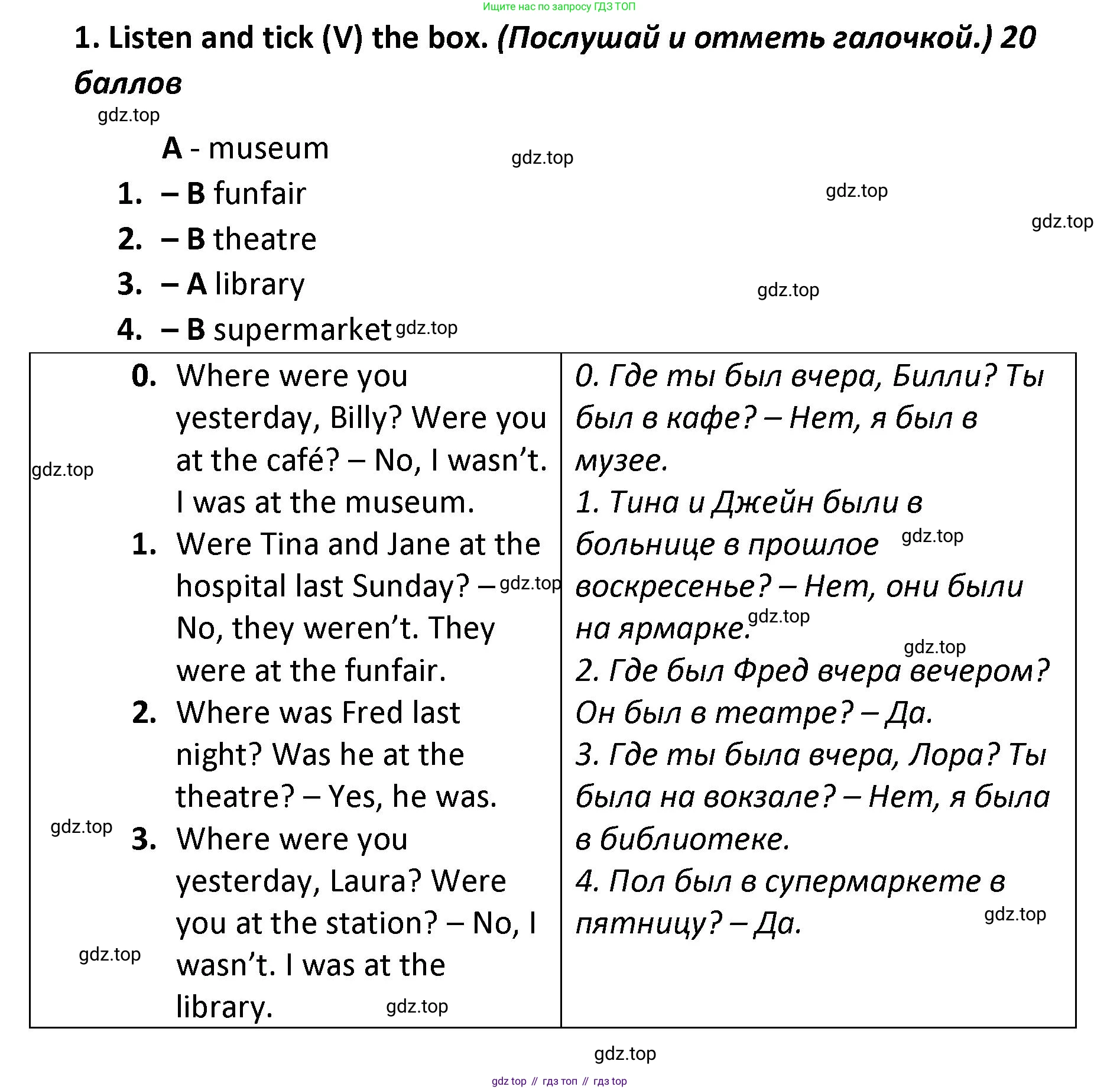 ГДЗ Английский язык (english), 4 класс контрольные задания (test booklet), авторы: Баранова Ксения Михайловна (Baranova Ksenia), Дули Дженни (Dooley Jenny), Копылова Виктория Викторовна (Kopylova Victoria), Мильруд Радислав Петрович (Millrood Radislav), Эванс Вирджиния (Evans Virginia), издательство Просвещение, Москва, 2023, серого цвета, страница 40, номер 1, Решение