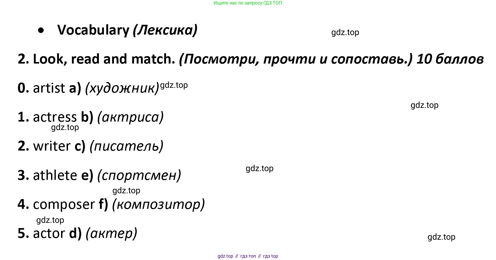 ГДЗ Английский язык (english), 4 класс контрольные задания (test booklet), авторы: Баранова Ксения Михайловна (Baranova Ksenia), Дули Дженни (Dooley Jenny), Копылова Виктория Викторовна (Kopylova Victoria), Мильруд Радислав Петрович (Millrood Radislav), Эванс Вирджиния (Evans Virginia), издательство Просвещение, Москва, 2023, серого цвета, страница 77, номер 2, Решение