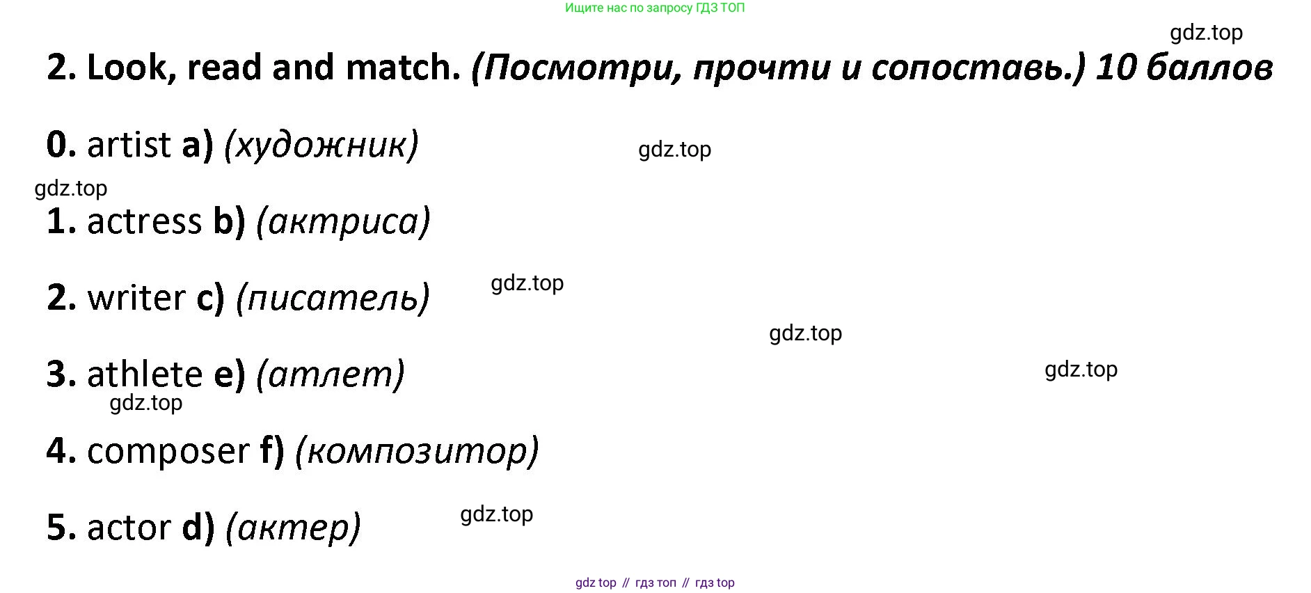 ГДЗ Английский язык (english), 4 класс контрольные задания (test booklet), авторы: Баранова Ксения Михайловна (Baranova Ksenia), Дули Дженни (Dooley Jenny), Копылова Виктория Викторовна (Kopylova Victoria), Мильруд Радислав Петрович (Millrood Radislav), Эванс Вирджиния (Evans Virginia), издательство Просвещение, Москва, 2023, серого цвета, страница 82, номер 2, Решение
