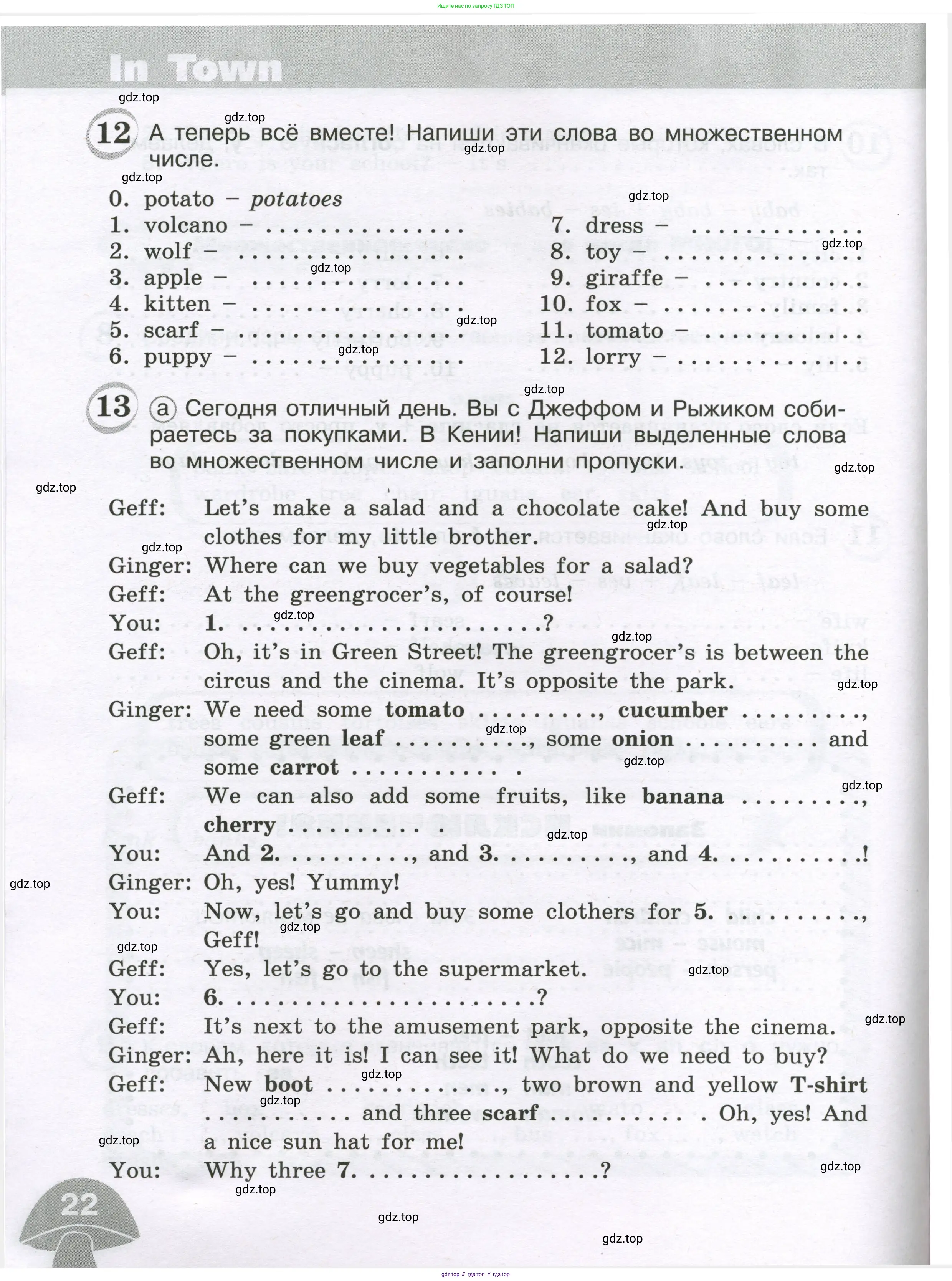 Английский язык (english), 4 класс сборник грамматических упражнений, автор: Рязанцева Светлана Борисовна, издательство Просвещение, Москва, 2023, белого цвета, страница 22