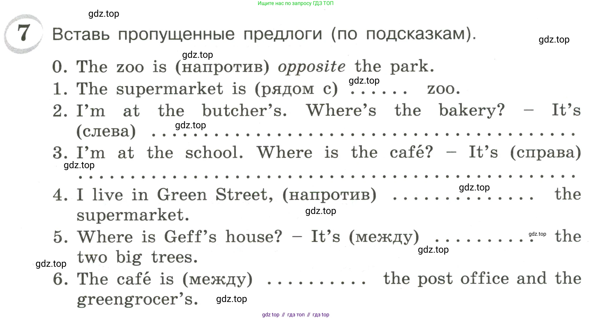 ГДЗ Английский язык (english), 4 класс сборник грамматических упражнений, автор: Рязанцева Светлана Борисовна, издательство Просвещение, Москва, 2023, белого цвета, страница 19, номер 7, Условие