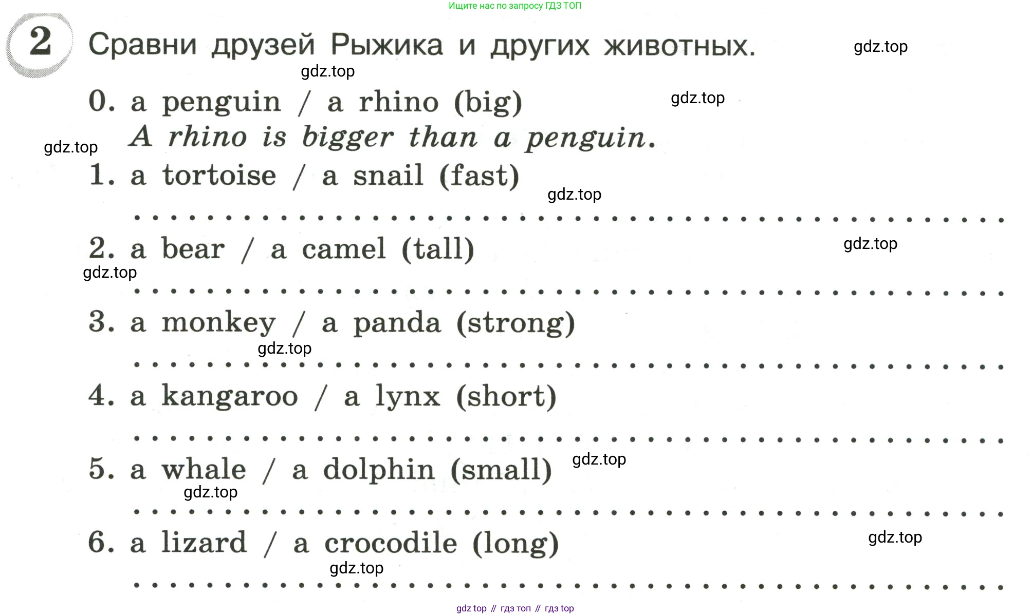 ГДЗ Английский язык (english), 4 класс сборник грамматических упражнений, автор: Рязанцева Светлана Борисовна, издательство Просвещение, Москва, 2023, белого цвета, страница 33, номер 2, Условие