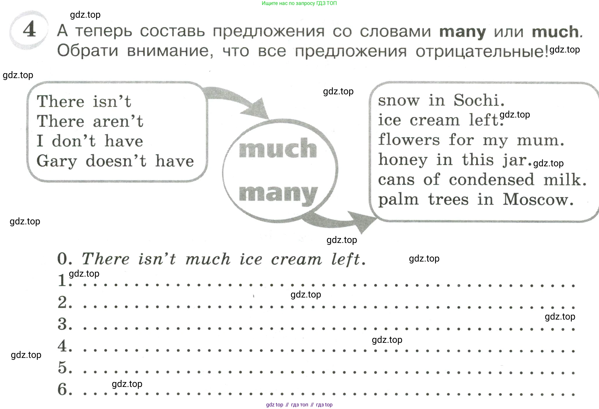 ГДЗ Английский язык (english), 4 класс сборник грамматических упражнений, автор: Рязанцева Светлана Борисовна, издательство Просвещение, Москва, 2023, белого цвета, страница 52, номер 4, Условие