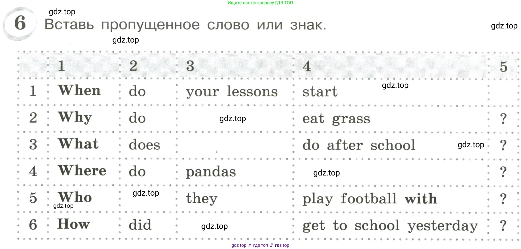ГДЗ Английский язык (english), 4 класс сборник грамматических упражнений, автор: Рязанцева Светлана Борисовна, издательство Просвещение, Москва, 2023, белого цвета, страница 74, номер 6, Условие