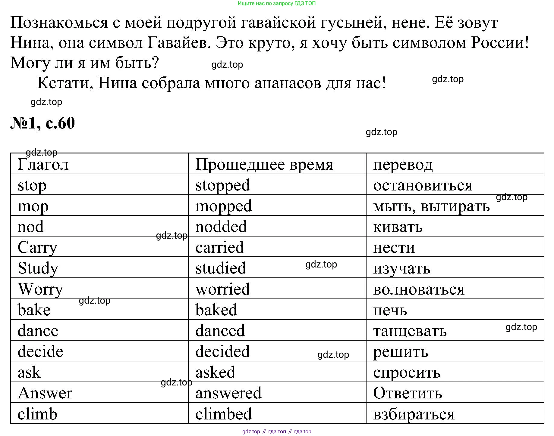 ГДЗ Английский язык (english), 4 класс сборник грамматических упражнений, автор: Рязанцева Светлана Борисовна, издательство Просвещение, Москва, 2023, белого цвета, страница 60, номер 1, Решение (продолжение 2)