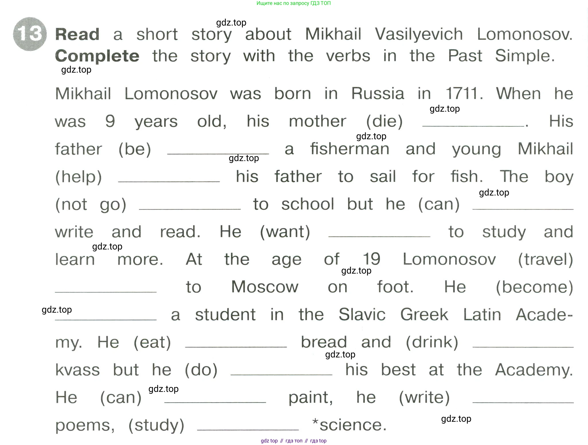 Английский язык (english), 4 класс Сборник упражнений, автор: Котова Марина Петровна, издательство Просвещение, Москва, 2023, белого цвета, страница 96, номер 13, Условие