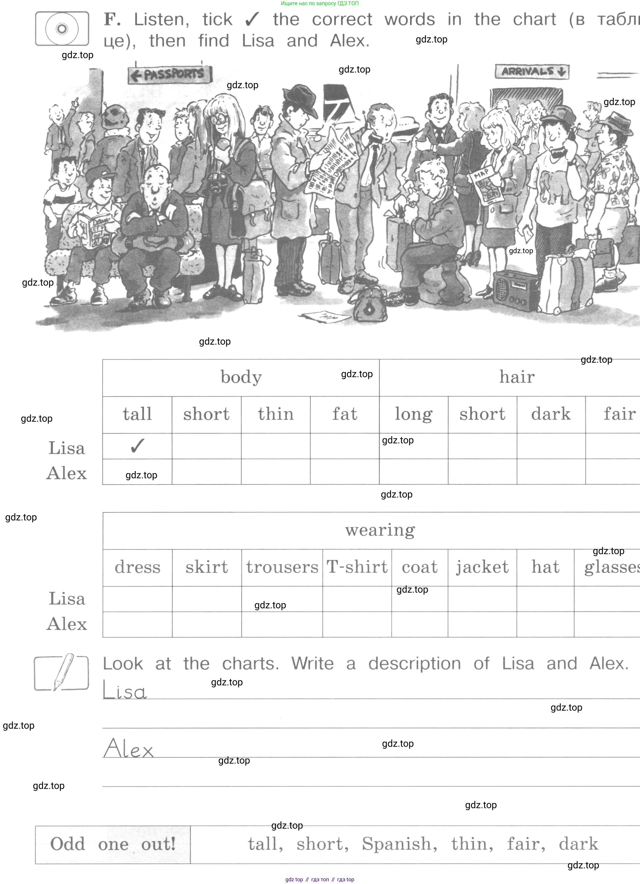 ГДЗ Английский язык (english), 4 класс рабочая тетрадь (activity book), авторы: Вербицкая Мария Валерьевна (Verbitskaya Maria), Эббс Брайен (Abbs Brian), Уорелл Энн (Worrall Anne), Уорд Энн (Ward Ann), издательство Вентана-граф, Москва, 2017, оранжевого цвета, страница 11, номер F, Условие