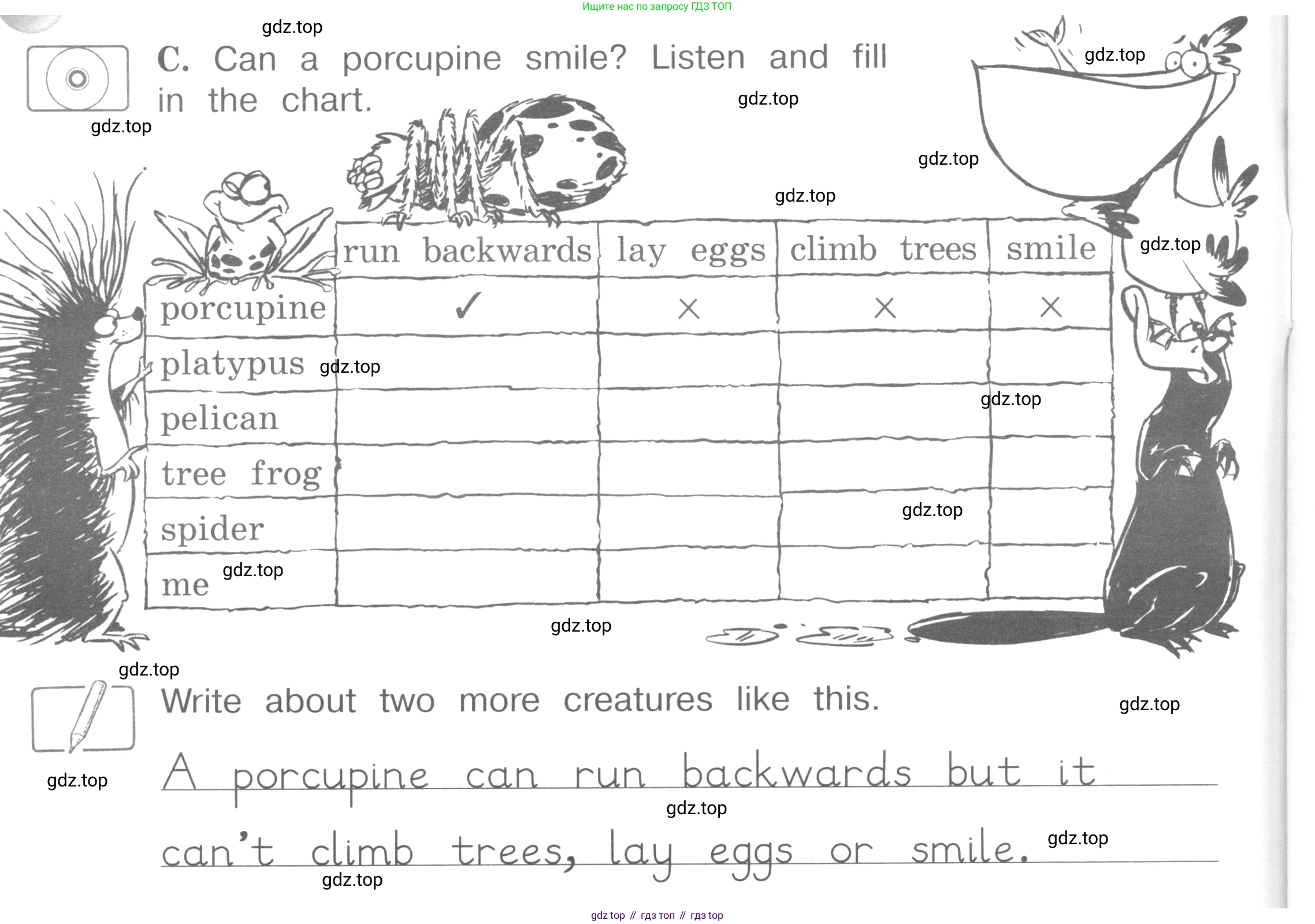 ГДЗ Английский язык (english), 4 класс рабочая тетрадь (activity book), авторы: Вербицкая Мария Валерьевна (Verbitskaya Maria), Эббс Брайен (Abbs Brian), Уорелл Энн (Worrall Anne), Уорд Энн (Ward Ann), издательство Вентана-граф, Москва, 2017, оранжевого цвета, страница 18, номер C, Условие