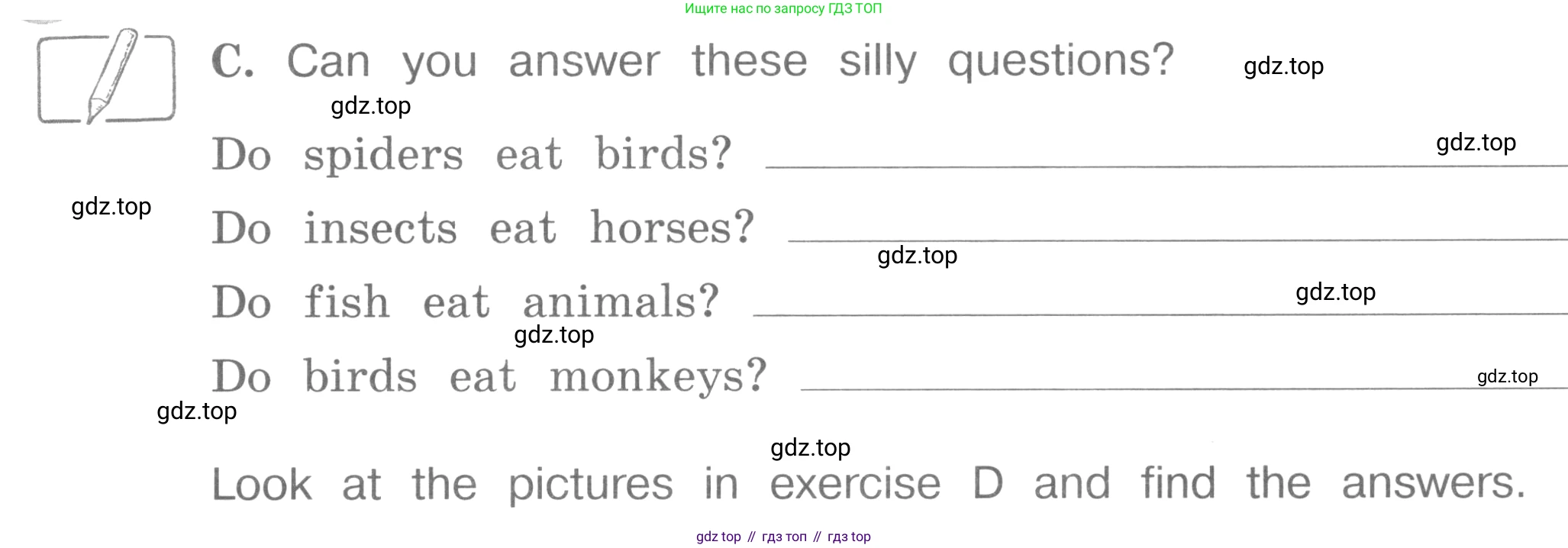 ГДЗ Английский язык (english), 4 класс рабочая тетрадь (activity book), авторы: Вербицкая Мария Валерьевна (Verbitskaya Maria), Эббс Брайен (Abbs Brian), Уорелл Энн (Worrall Anne), Уорд Энн (Ward Ann), издательство Вентана-граф, Москва, 2017, оранжевого цвета, страница 21, номер C, Условие