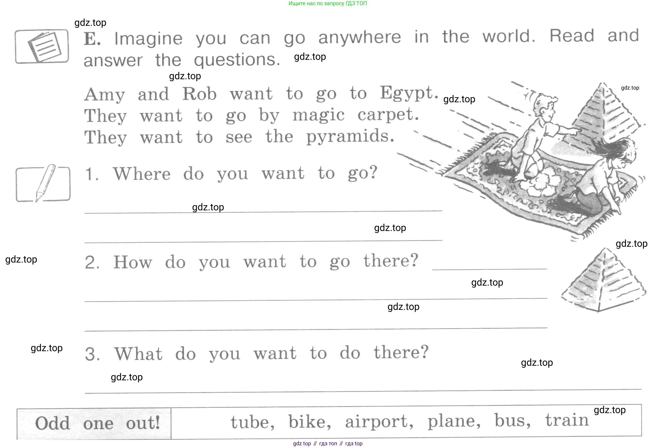 ГДЗ Английский язык (english), 4 класс рабочая тетрадь (activity book), авторы: Вербицкая Мария Валерьевна (Verbitskaya Maria), Эббс Брайен (Abbs Brian), Уорелл Энн (Worrall Anne), Уорд Энн (Ward Ann), издательство Вентана-граф, Москва, 2017, оранжевого цвета, страница 30, номер E, Условие