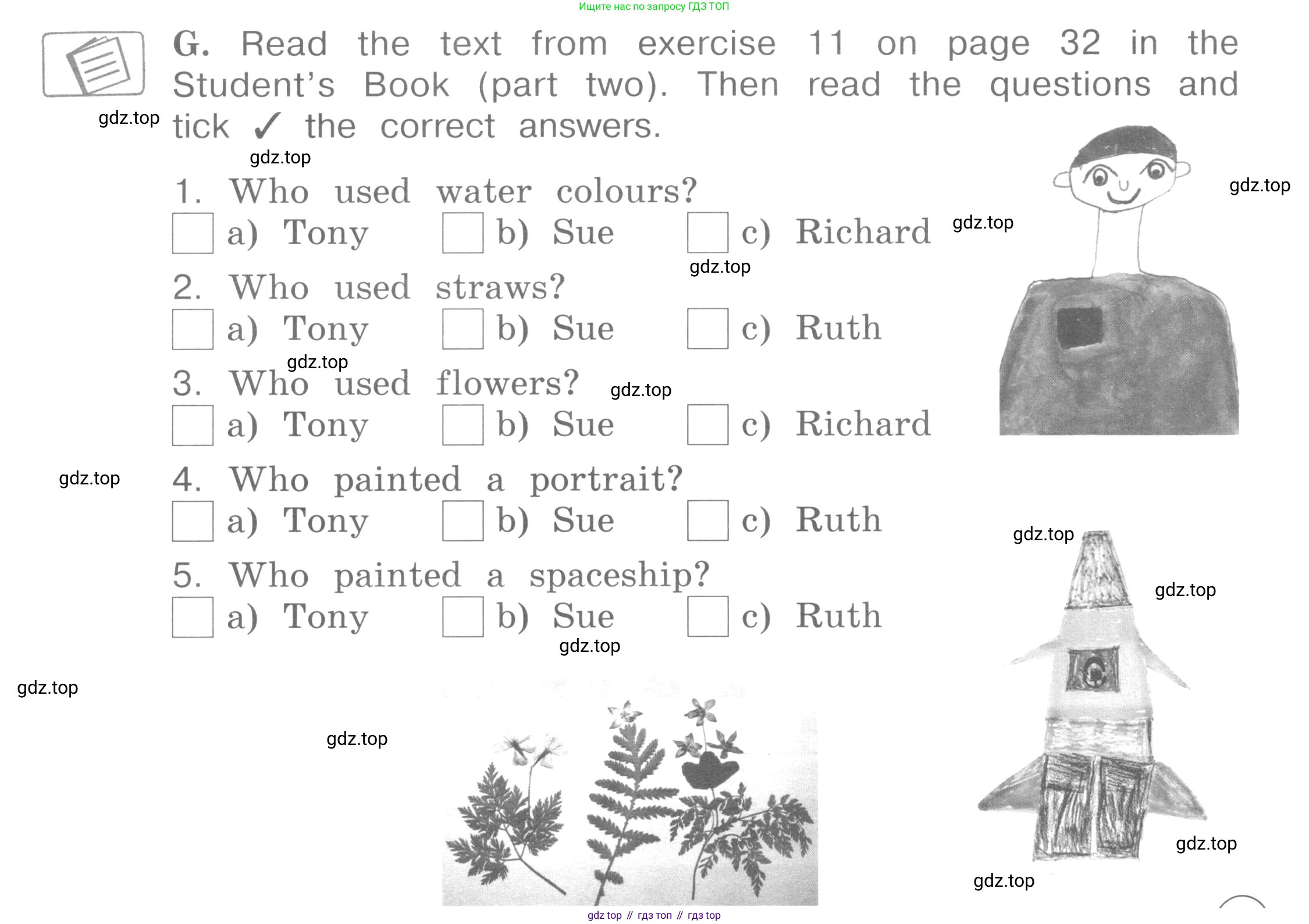 ГДЗ Английский язык (english), 4 класс рабочая тетрадь (activity book), авторы: Вербицкая Мария Валерьевна (Verbitskaya Maria), Эббс Брайен (Abbs Brian), Уорелл Энн (Worrall Anne), Уорд Энн (Ward Ann), издательство Вентана-граф, Москва, 2017, оранжевого цвета, страница 55, номер G, Условие