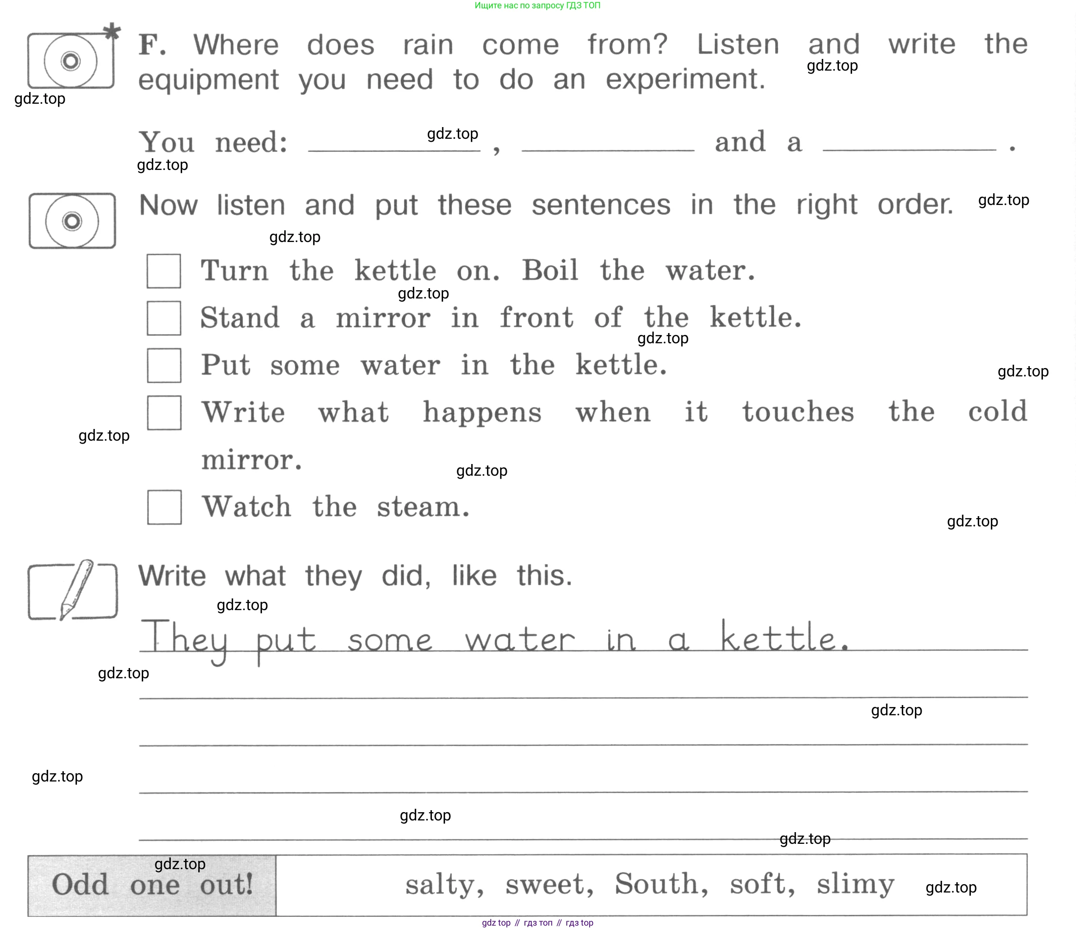 ГДЗ Английский язык (english), 4 класс рабочая тетрадь (activity book), авторы: Вербицкая Мария Валерьевна (Verbitskaya Maria), Эббс Брайен (Abbs Brian), Уорелл Энн (Worrall Anne), Уорд Энн (Ward Ann), издательство Вентана-граф, Москва, 2017, оранжевого цвета, страница 78, номер F, Условие