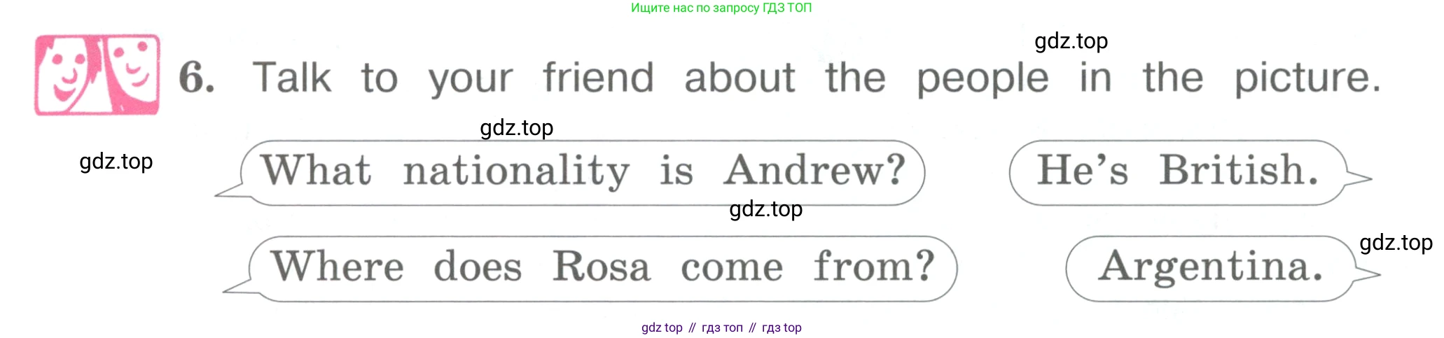 ГДЗ Английский язык (english), 4 класс Учебник (Student's book), авторы: Вербицкая Мария Валерьевна (Verbitskaya Maria), Эббс Брайен (Abbs Brian), Уорелл Энн (Worrall Anne), Уорд Энн (Ward Ann), издательство Вентана-граф, Москва, 2019, белого цвета, Часть ( Part) 1, страница 6, номер 6, Условие