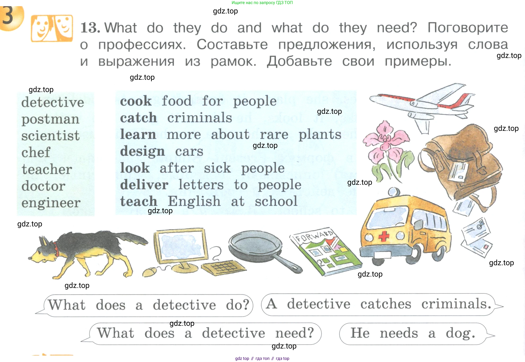 ГДЗ Английский язык (english), 4 класс Учебник (Student's book), авторы: Вербицкая Мария Валерьевна (Verbitskaya Maria), Эббс Брайен (Abbs Brian), Уорелл Энн (Worrall Anne), Уорд Энн (Ward Ann), издательство Вентана-граф, Москва, 2019, белого цвета, Часть ( Part) 1, страница 20, номер 13, Условие