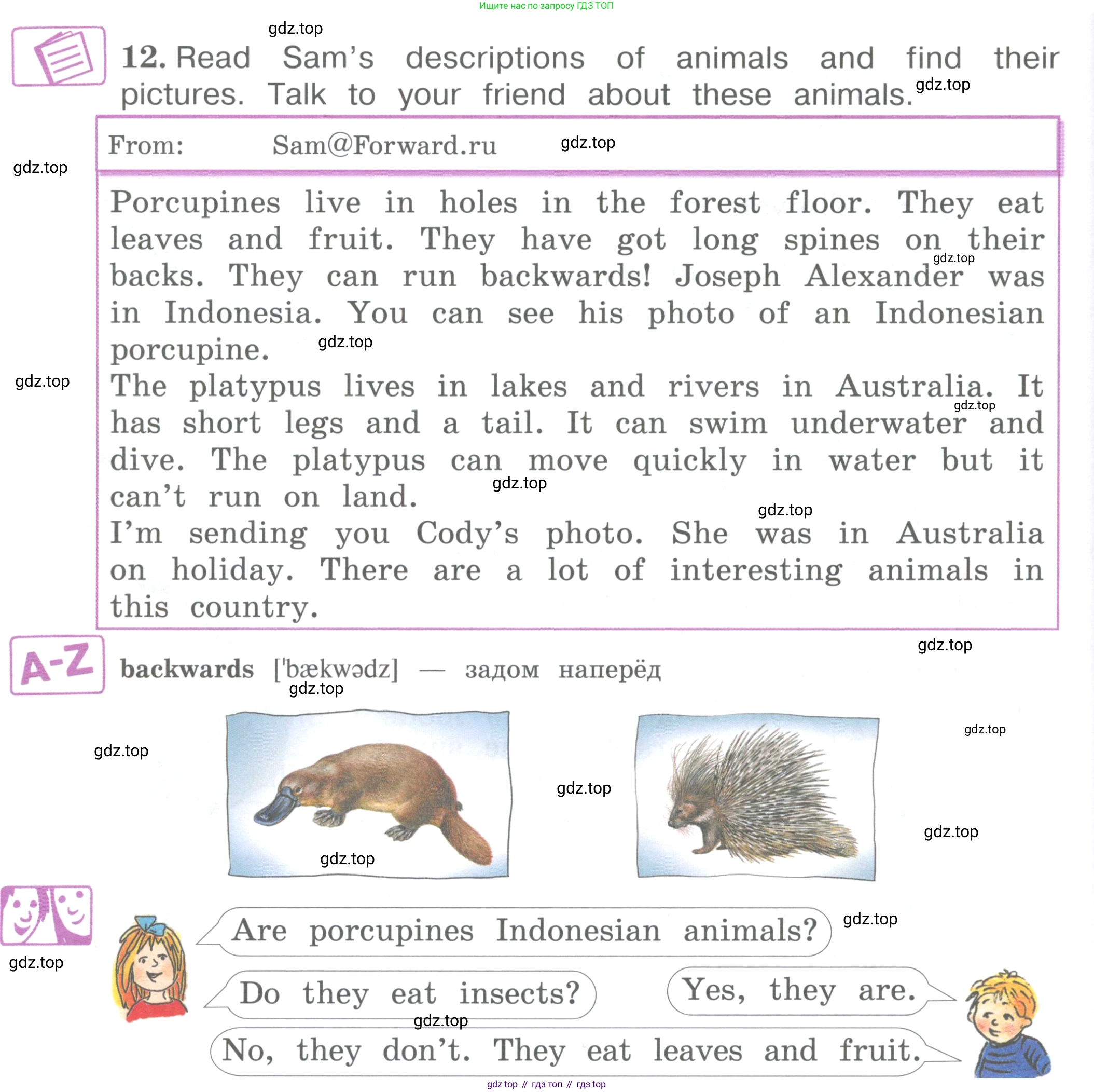 ГДЗ Английский язык (english), 4 класс Учебник (Student's book), авторы: Вербицкая Мария Валерьевна (Verbitskaya Maria), Эббс Брайен (Abbs Brian), Уорелл Энн (Worrall Anne), Уорд Энн (Ward Ann), издательство Вентана-граф, Москва, 2019, белого цвета, Часть ( Part) 1, страница 38, номер 12, Условие