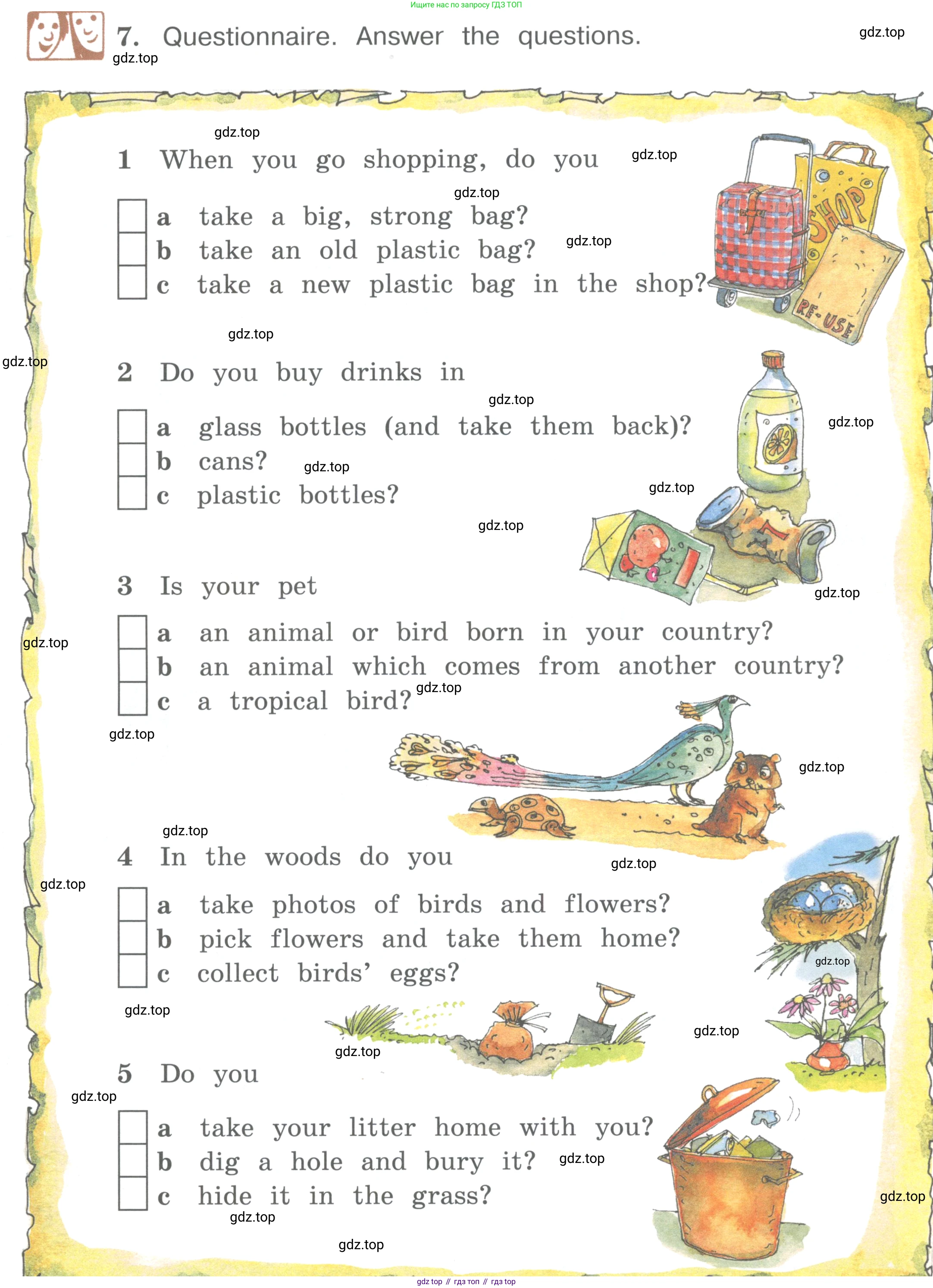 ГДЗ Английский язык (english), 4 класс Учебник (Student's book), авторы: Вербицкая Мария Валерьевна (Verbitskaya Maria), Эббс Брайен (Abbs Brian), Уорелл Энн (Worrall Anne), Уорд Энн (Ward Ann), издательство Вентана-граф, Москва, 2019, белого цвета, Часть ( Part) 2, страница 63, номер 7, Условие