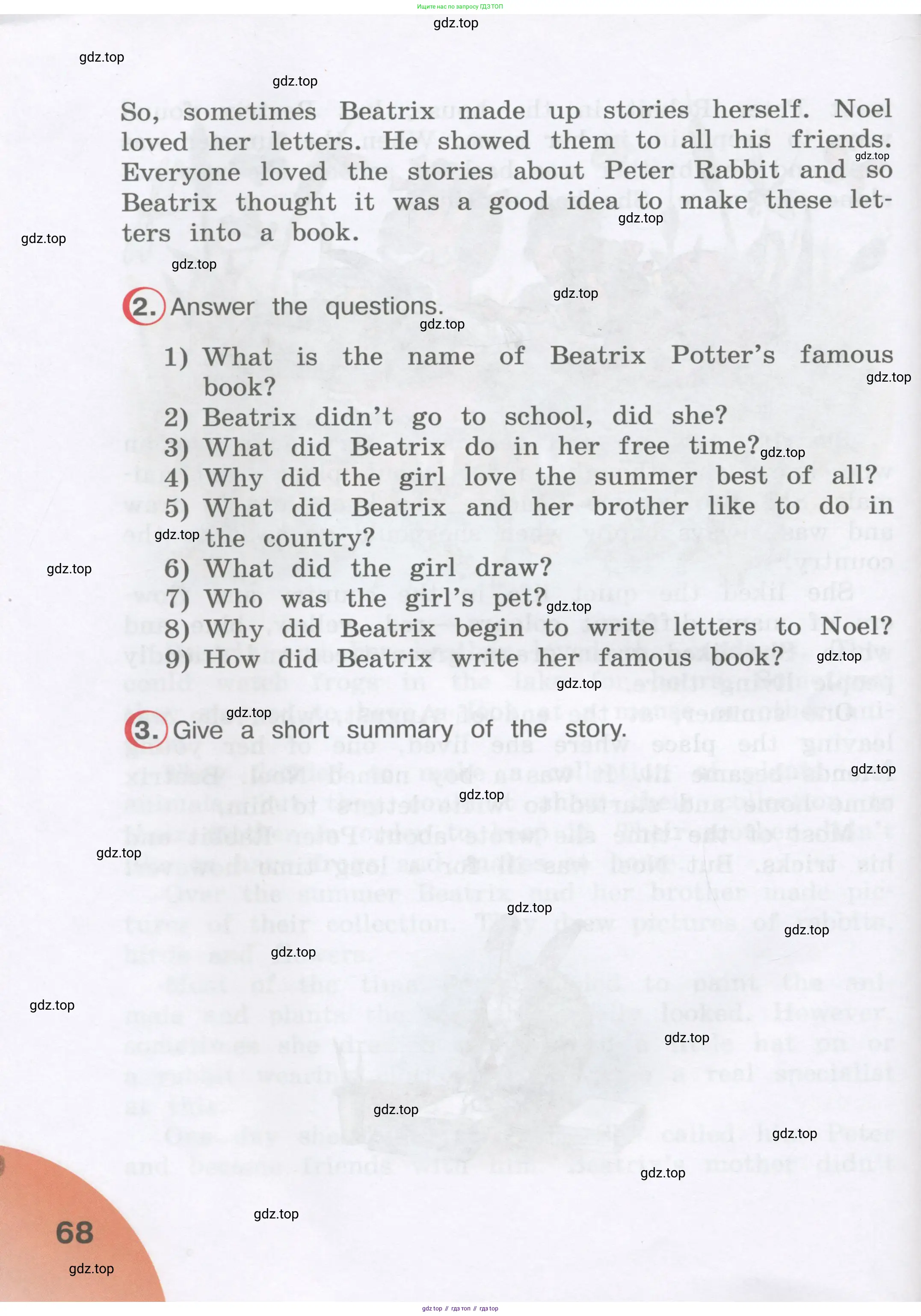Английский язык (english), 4 класс книга для чтения (reader), авторы: Верещагина Ирина Николаевна (Vereshchagina Irina), Афанасьева Ольга Васильевна (Afanasyeva Olga), издательство Просвещение, Москва, 2017, серого цвета, страница 68