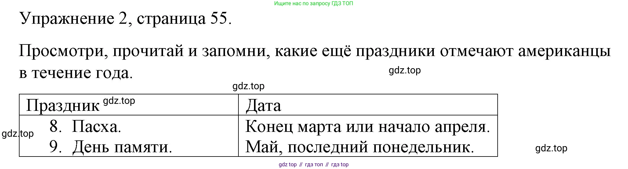 Английский язык (english), 4 класс книга для чтения (reader), авторы: Верещагина Ирина Николаевна (Vereshchagina Irina), Афанасьева Ольга Васильевна (Afanasyeva Olga), издательство Просвещение, Москва, 2017, серого цвета, страница 55, номер 2, Решение