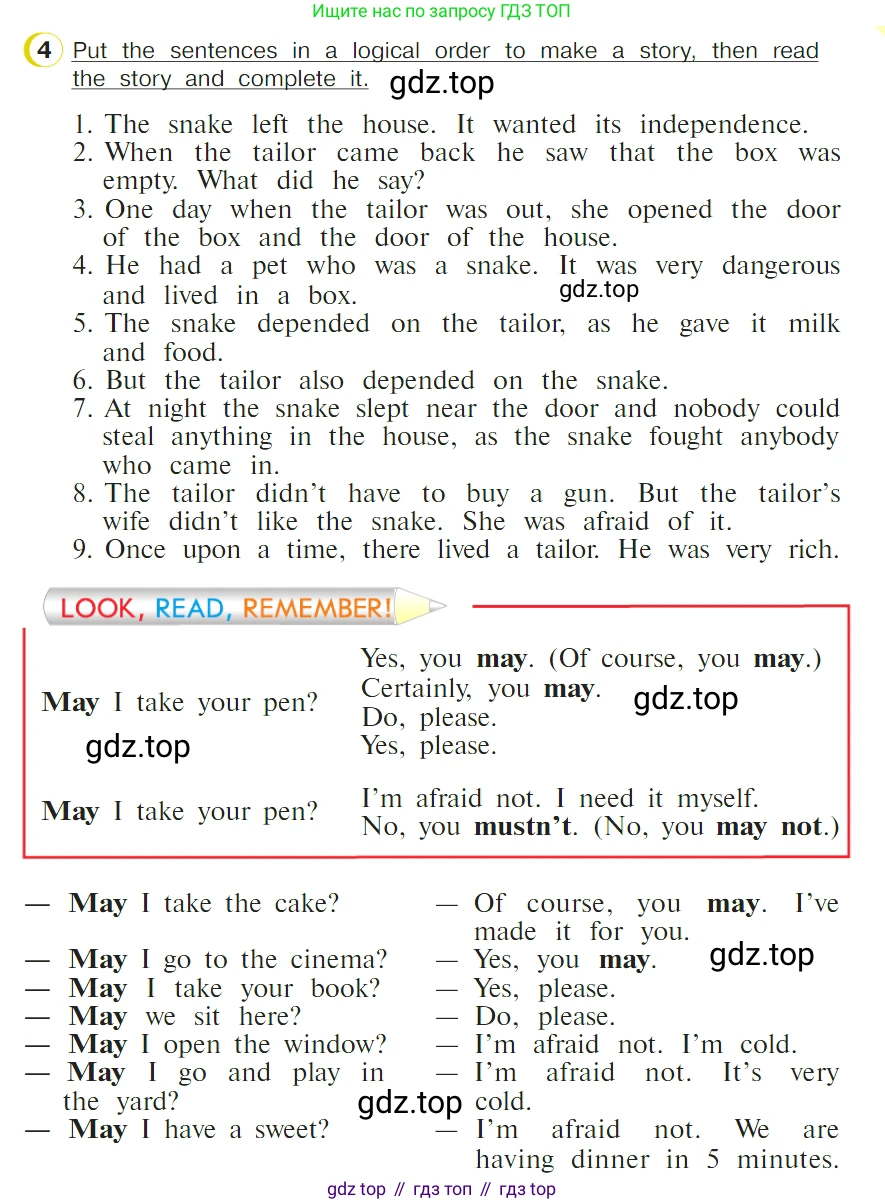 ГДЗ Английский язык (english), 4 класс Учебник (Student's book), авторы: Верещагина Ирина Николаевна (Vereshchagina Irina), Афанасьева Ольга Васильевна (Afanasyeva Olga), издательство Просвещение, Москва, 2023, серого цвета, Часть ( Part) 2, страница 129, номер 4, Условие
