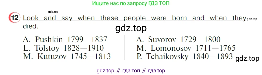 ГДЗ Английский язык (english), 4 класс Учебник (Student's book), авторы: Верещагина Ирина Николаевна (Vereshchagina Irina), Афанасьева Ольга Васильевна (Afanasyeva Olga), издательство Просвещение, Москва, 2023, серого цвета, Часть ( Part) 2, страница 156, номер 12, Условие
