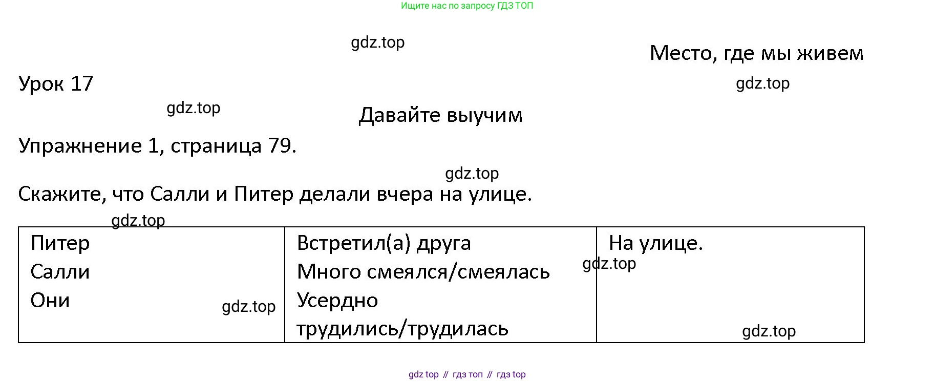 ГДЗ Английский язык (english), 4 класс Учебник (Student's book), авторы: Верещагина Ирина Николаевна (Vereshchagina Irina), Афанасьева Ольга Васильевна (Afanasyeva Olga), издательство Просвещение, Москва, 2023, серого цвета, Часть ( Part) 1, страница 79, номер 1, Решение 1