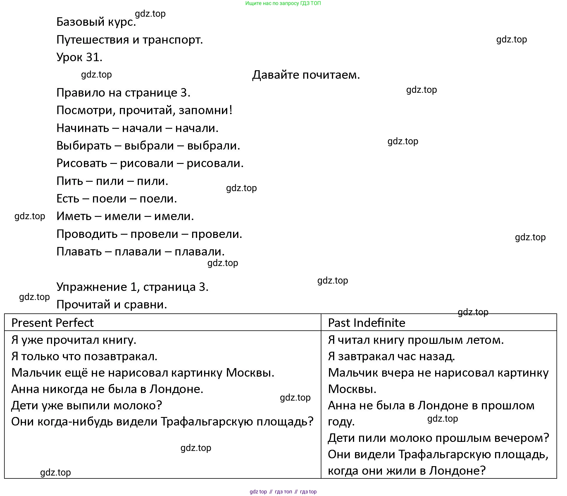ГДЗ Английский язык (english), 4 класс Учебник (Student's book), авторы: Верещагина Ирина Николаевна (Vereshchagina Irina), Афанасьева Ольга Васильевна (Afanasyeva Olga), издательство Просвещение, Москва, 2023, серого цвета, Часть ( Part) 2, страница 3, номер 1, Решение 1