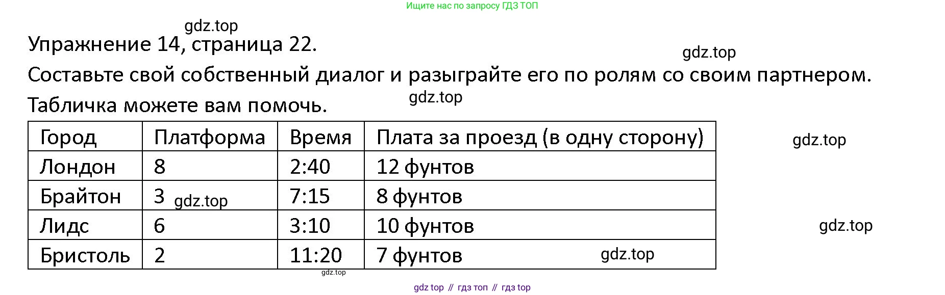 ГДЗ Английский язык (english), 4 класс Учебник (Student's book), авторы: Верещагина Ирина Николаевна (Vereshchagina Irina), Афанасьева Ольга Васильевна (Afanasyeva Olga), издательство Просвещение, Москва, 2023, серого цвета, Часть ( Part) 2, страница 22, номер 14, Решение 1