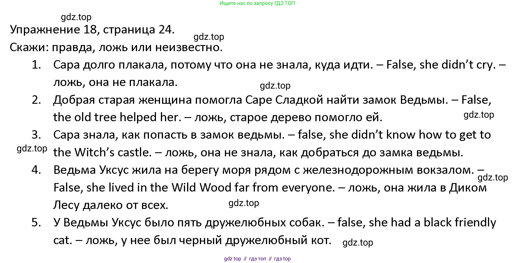 ГДЗ Английский язык (english), 4 класс Учебник (Student's book), авторы: Верещагина Ирина Николаевна (Vereshchagina Irina), Афанасьева Ольга Васильевна (Afanasyeva Olga), издательство Просвещение, Москва, 2023, серого цвета, Часть ( Part) 2, страница 24, номер 18, Решение 1