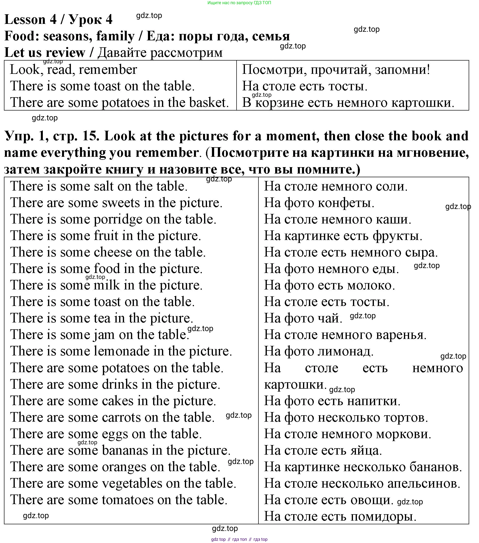 ГДЗ Английский язык (english), 4 класс Учебник (Student's book), авторы: Верещагина Ирина Николаевна (Vereshchagina Irina), Афанасьева Ольга Васильевна (Afanasyeva Olga), издательство Просвещение, Москва, 2023, серого цвета, Часть ( Part) 1, страница 15, номер 1, Решение 2
