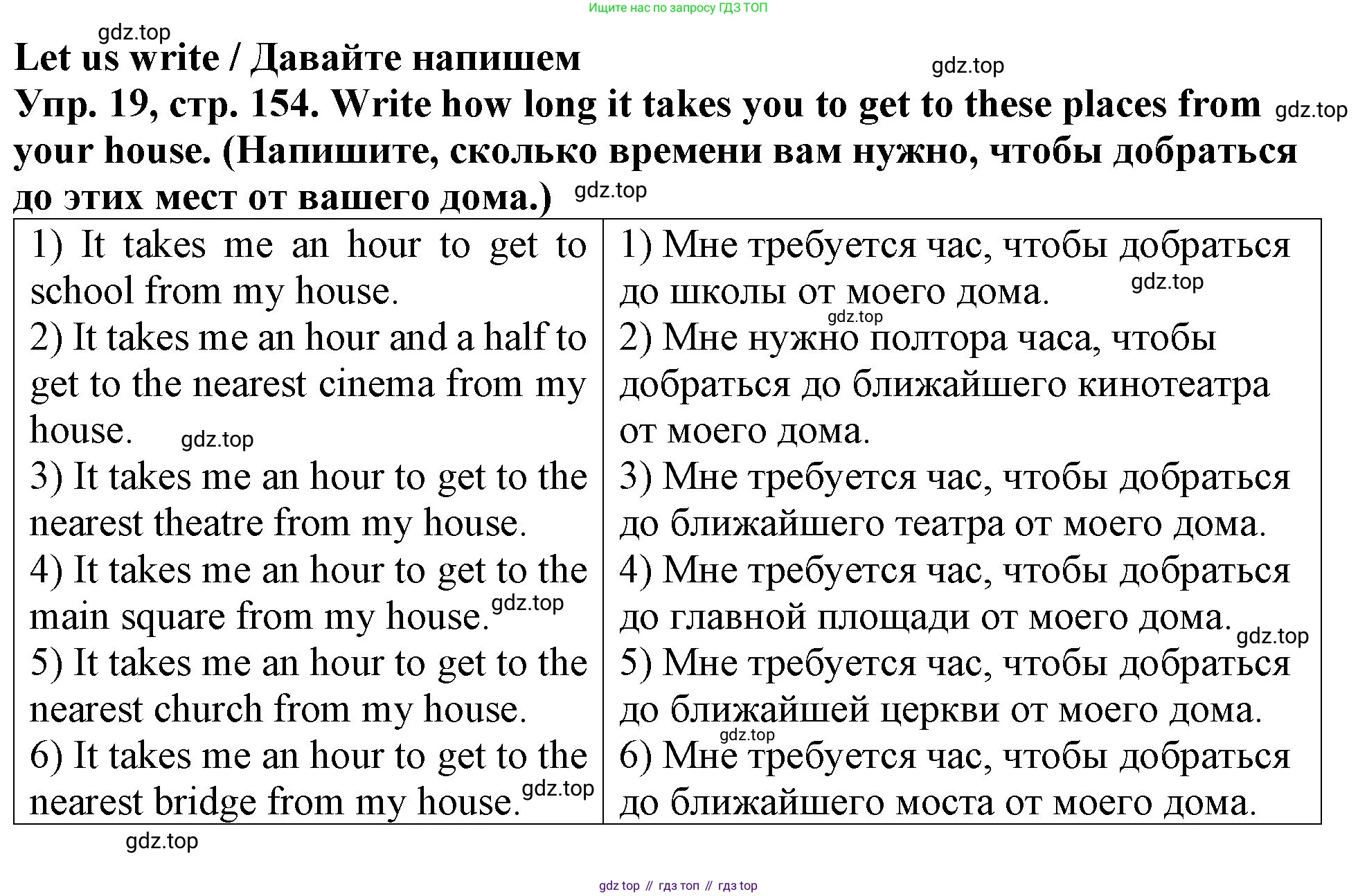 ГДЗ Английский язык (english), 4 класс Учебник (Student's book), авторы: Верещагина Ирина Николаевна (Vereshchagina Irina), Афанасьева Ольга Васильевна (Afanasyeva Olga), издательство Просвещение, Москва, 2023, серого цвета, Часть ( Part) 1, страница 154, номер 19, Решение 2