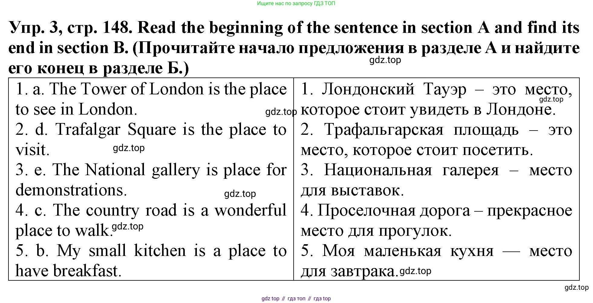 ГДЗ Английский язык (english), 4 класс Учебник (Student's book), авторы: Верещагина Ирина Николаевна (Vereshchagina Irina), Афанасьева Ольга Васильевна (Afanasyeva Olga), издательство Просвещение, Москва, 2023, серого цвета, Часть ( Part) 1, страница 148, номер 3, Решение 2