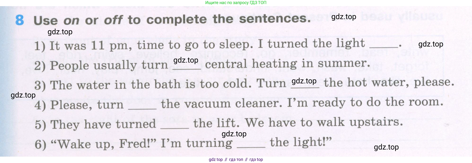 Английский язык (english), 5 класс рабочая тетрадь (activity book), авторы: Афанасьева Ольга Васильевна (Afanasyeva Olga), Михеева Ирина Владимировна (Mikheeva Irina), Баранова Ксения Михайловна (Baranova Ksenia), издательство Просвещение, Москва, 2023, зелёного цвета, Part 1, страница 10, номер 8, Условие