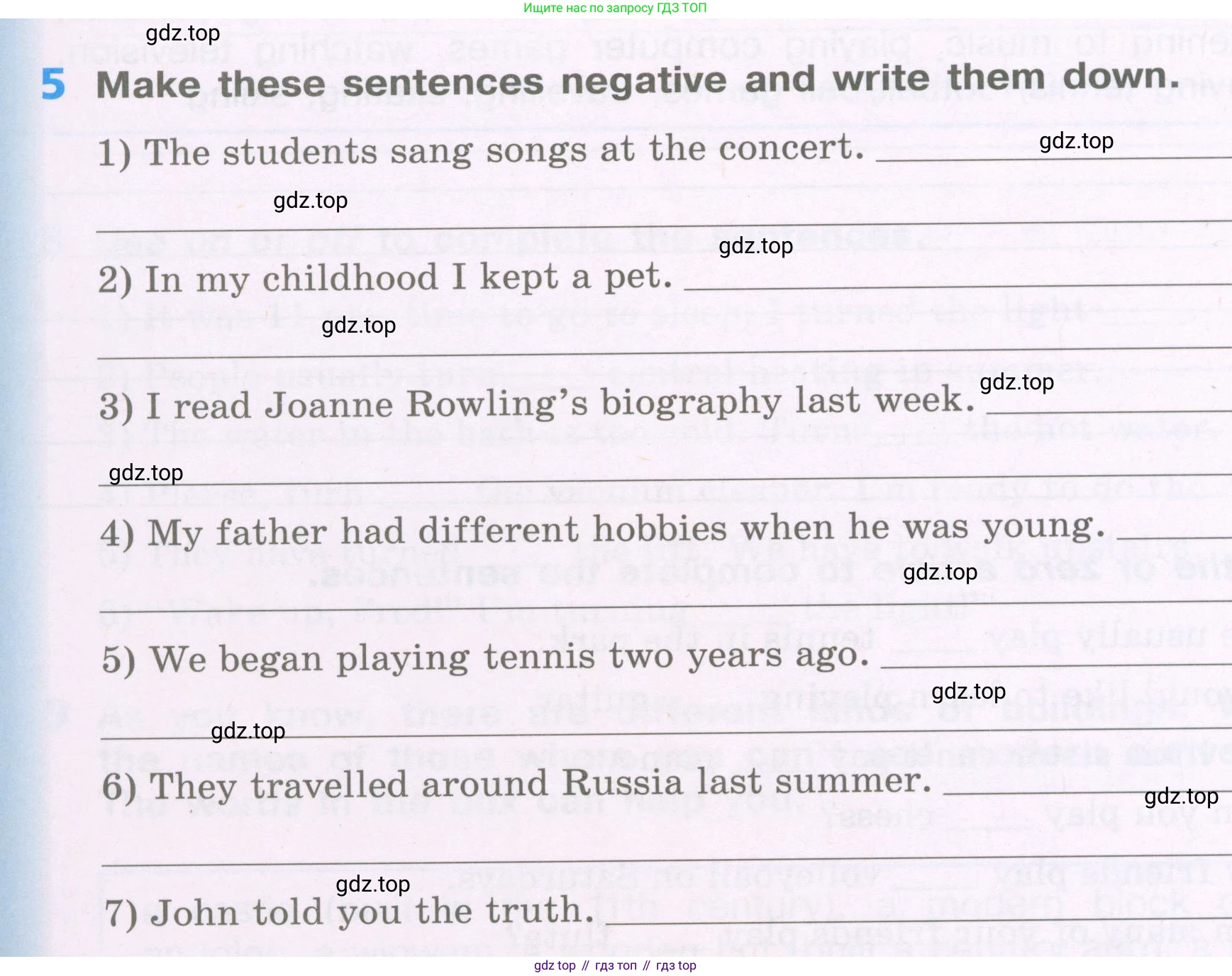 Английский язык (english), 5 класс рабочая тетрадь (activity book), авторы: Афанасьева Ольга Васильевна (Afanasyeva Olga), Михеева Ирина Владимировна (Mikheeva Irina), Баранова Ксения Михайловна (Baranova Ksenia), издательство Просвещение, Москва, 2023, зелёного цвета, Part 1, страница 12, номер 5, Условие