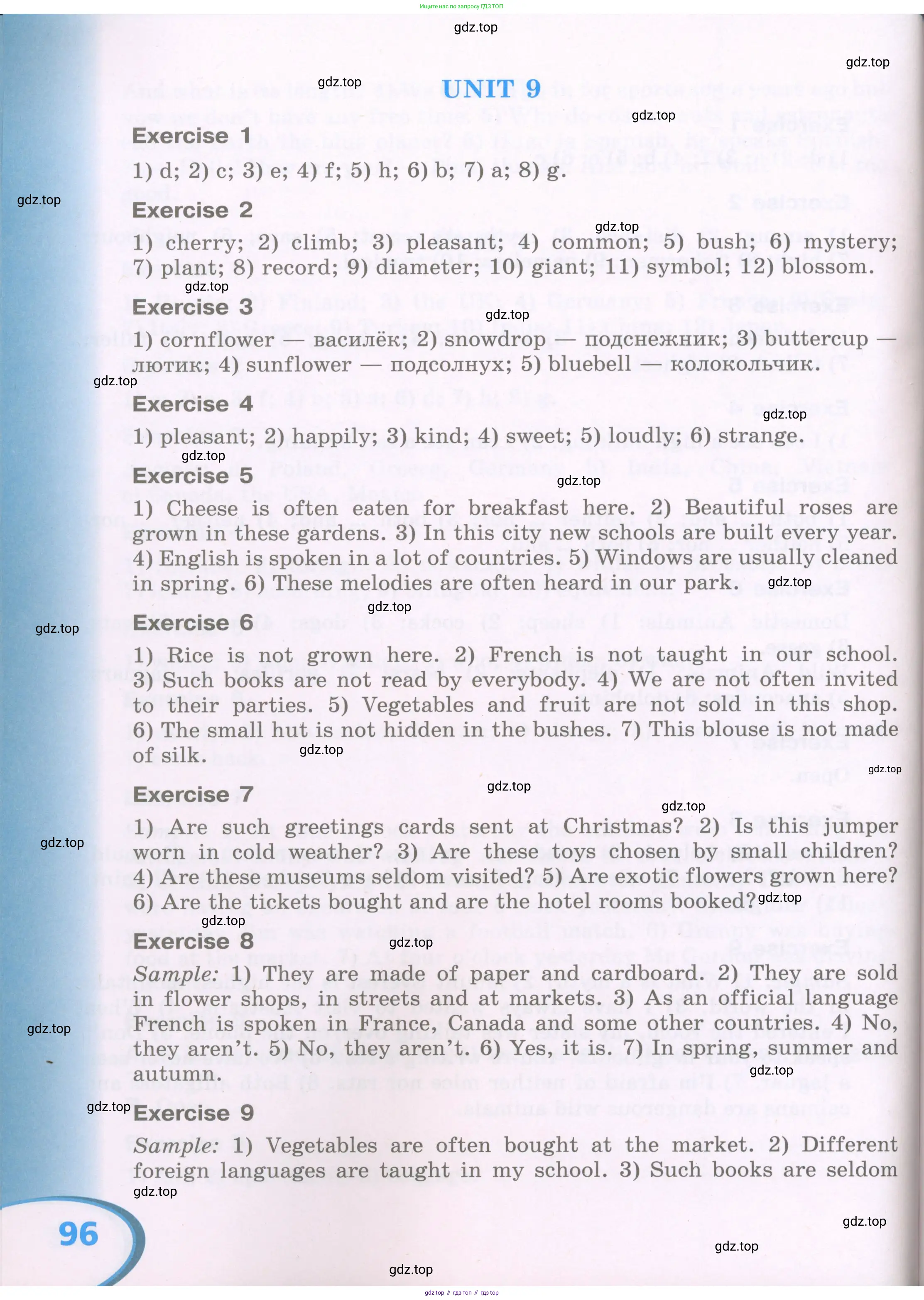 Английский язык (english), 5 класс рабочая тетрадь (activity book), авторы: Афанасьева Ольга Васильевна (Afanasyeva Olga), Михеева Ирина Владимировна (Mikheeva Irina), Баранова Ксения Михайловна (Baranova Ksenia), издательство Просвещение, Москва, 2023, зелёного цвета, страница 96