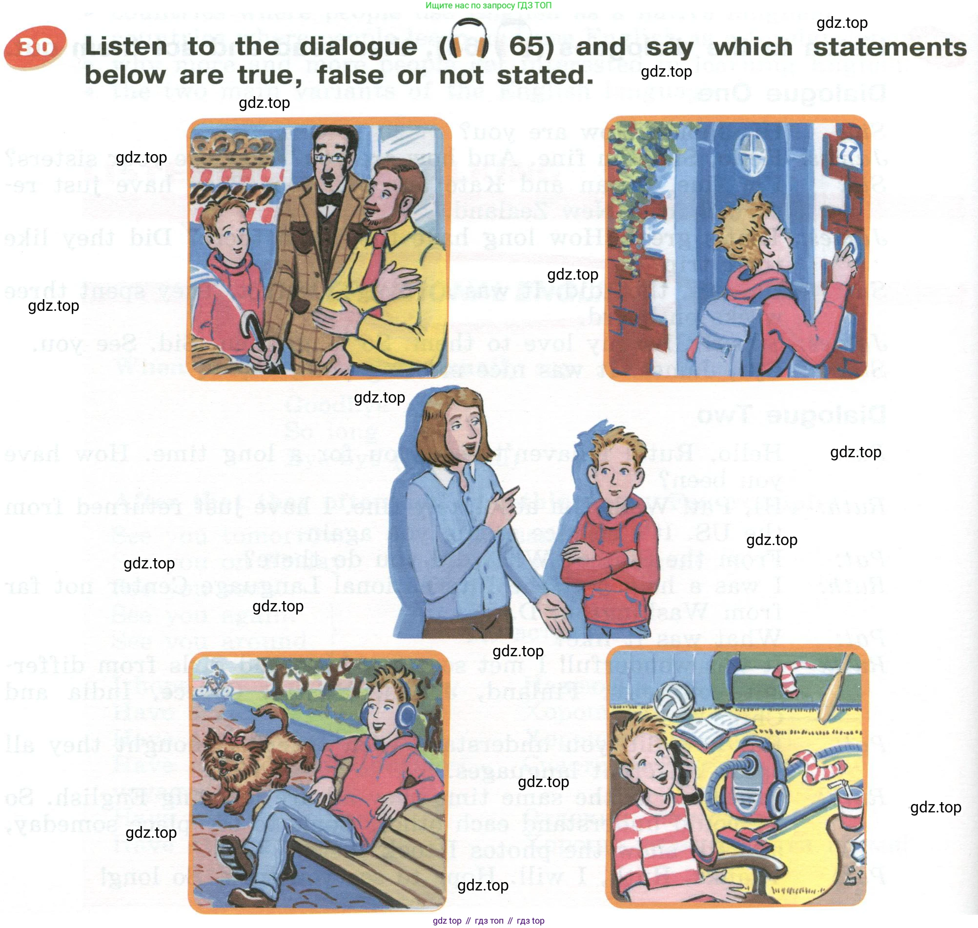 Английский язык (english), 5 класс Учебник (Student's book), авторы: Афанасьева Ольга Васильевна (Afanasyeva Olga), Михеева Ирина Владимировна (Mikheeva Irina), Баранова Ксения Михайловна (Baranova Ksenia), издательство Просвещение, Москва, 2023, зелёного цвета, Часть ( Part) 1, страница 130, номер 30, Условие