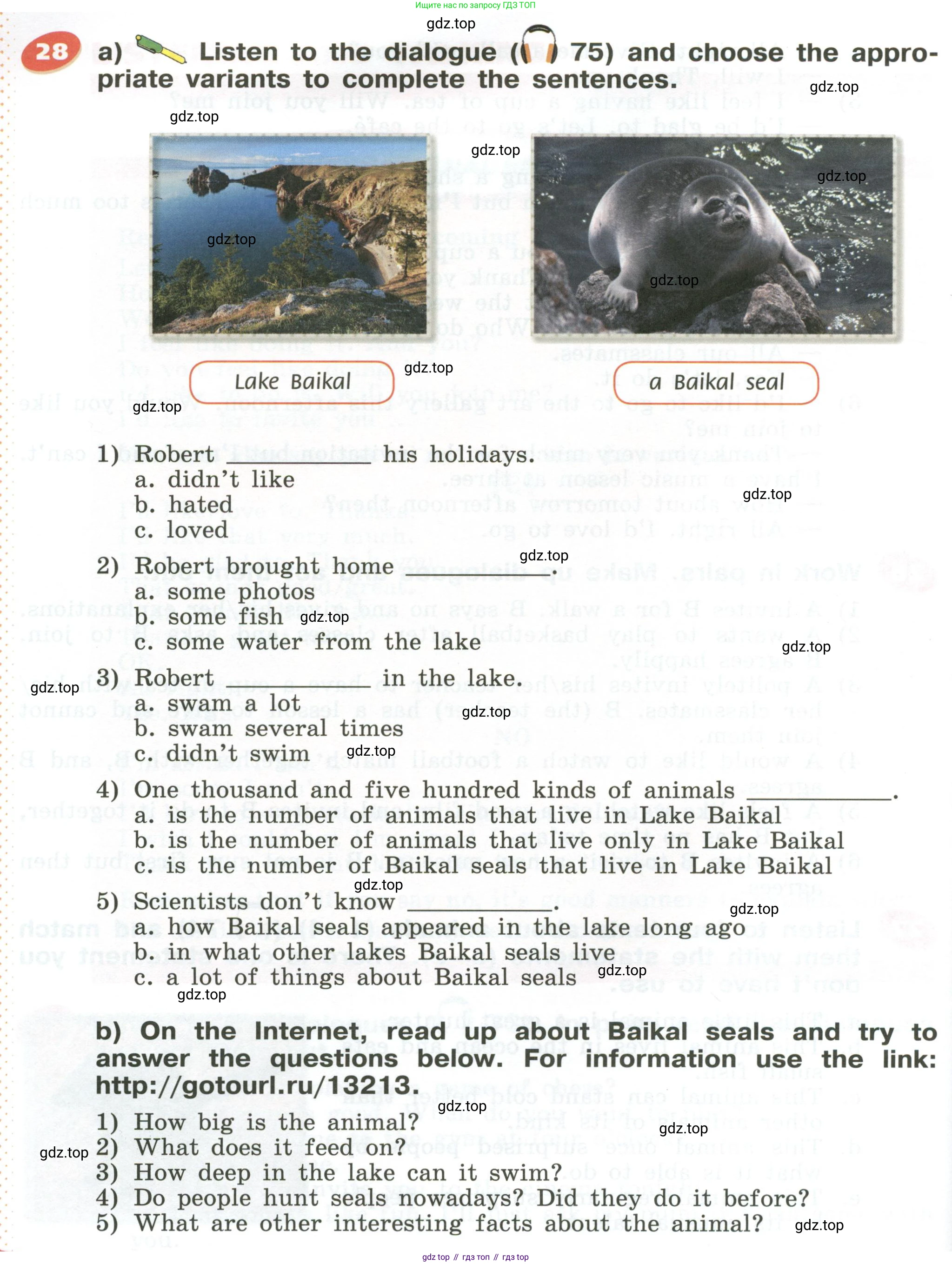 Английский язык (english), 5 класс Учебник (Student's book), авторы: Афанасьева Ольга Васильевна (Afanasyeva Olga), Михеева Ирина Владимировна (Mikheeva Irina), Баранова Ксения Михайловна (Baranova Ksenia), издательство Просвещение, Москва, 2023, зелёного цвета, Часть ( Part) 1, страница 152, номер 28, Условие