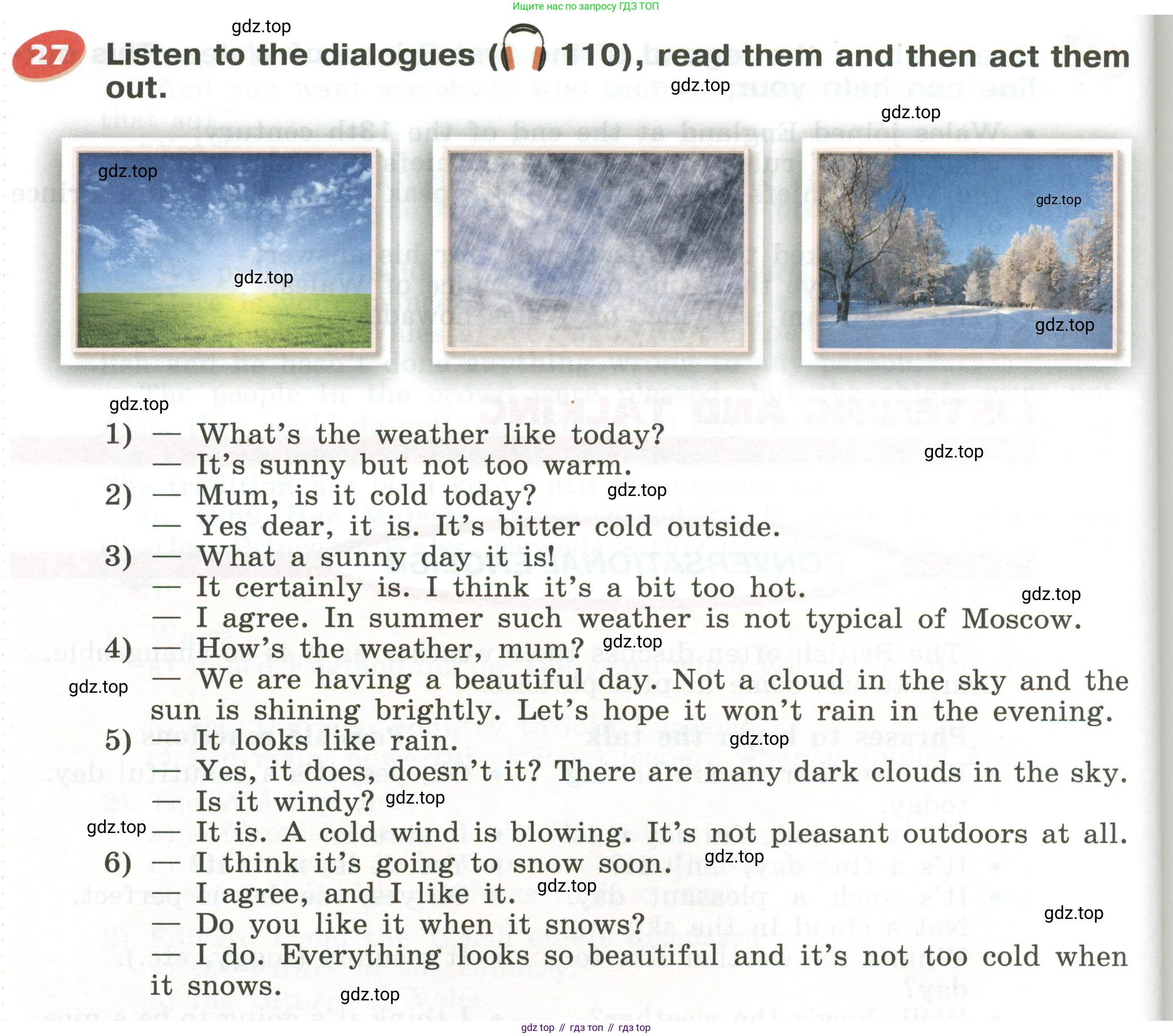 Английский язык (english), 5 класс Учебник (Student's book), авторы: Афанасьева Ольга Васильевна (Afanasyeva Olga), Михеева Ирина Владимировна (Mikheeva Irina), Баранова Ксения Михайловна (Baranova Ksenia), издательство Просвещение, Москва, 2023, зелёного цвета, Часть ( Part) 2, страница 44, номер 27, Условие