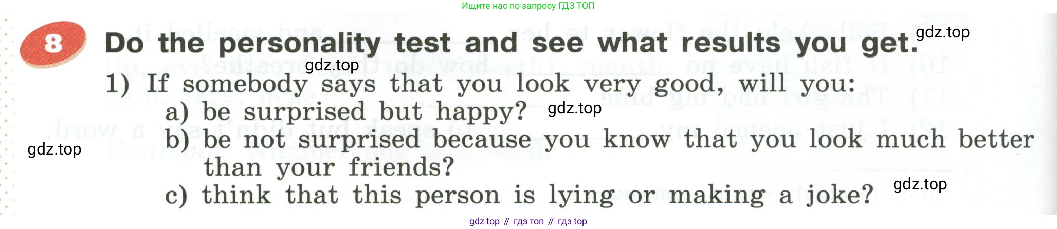 Английский язык (english), 5 класс Учебник (Student's book), авторы: Афанасьева Ольга Васильевна (Afanasyeva Olga), Михеева Ирина Владимировна (Mikheeva Irina), Баранова Ксения Михайловна (Baranova Ksenia), издательство Просвещение, Москва, 2023, зелёного цвета, Часть ( Part) 2, страница 104, номер 8, Условие