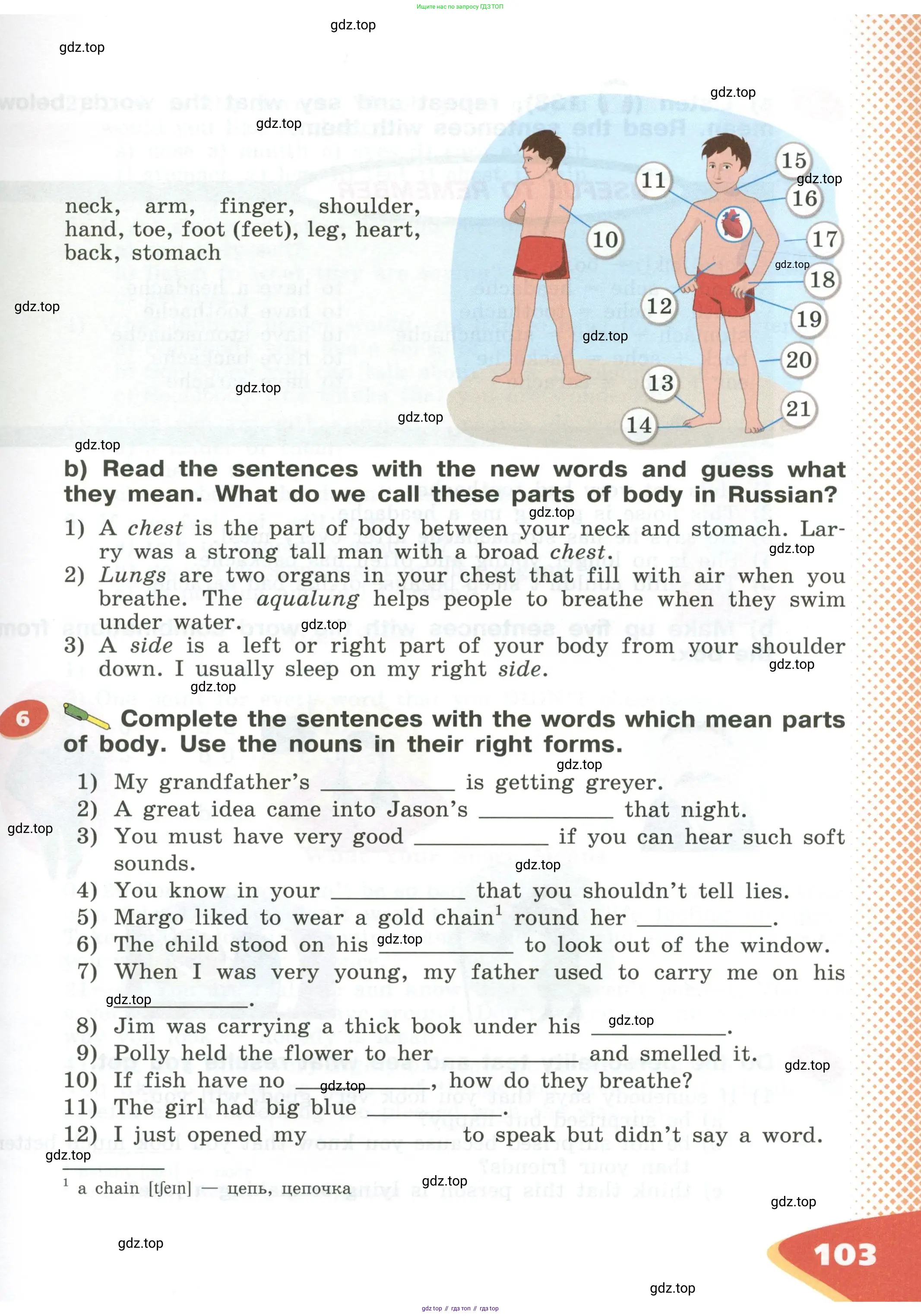 Английский язык (english), 5 класс Учебник (Student's book), авторы: Афанасьева Ольга Васильевна (Afanasyeva Olga), Михеева Ирина Владимировна (Mikheeva Irina), Баранова Ксения Михайловна (Baranova Ksenia), издательство Просвещение, Москва, 2023, зелёного цвета, Часть ( Part) 1, страница 103