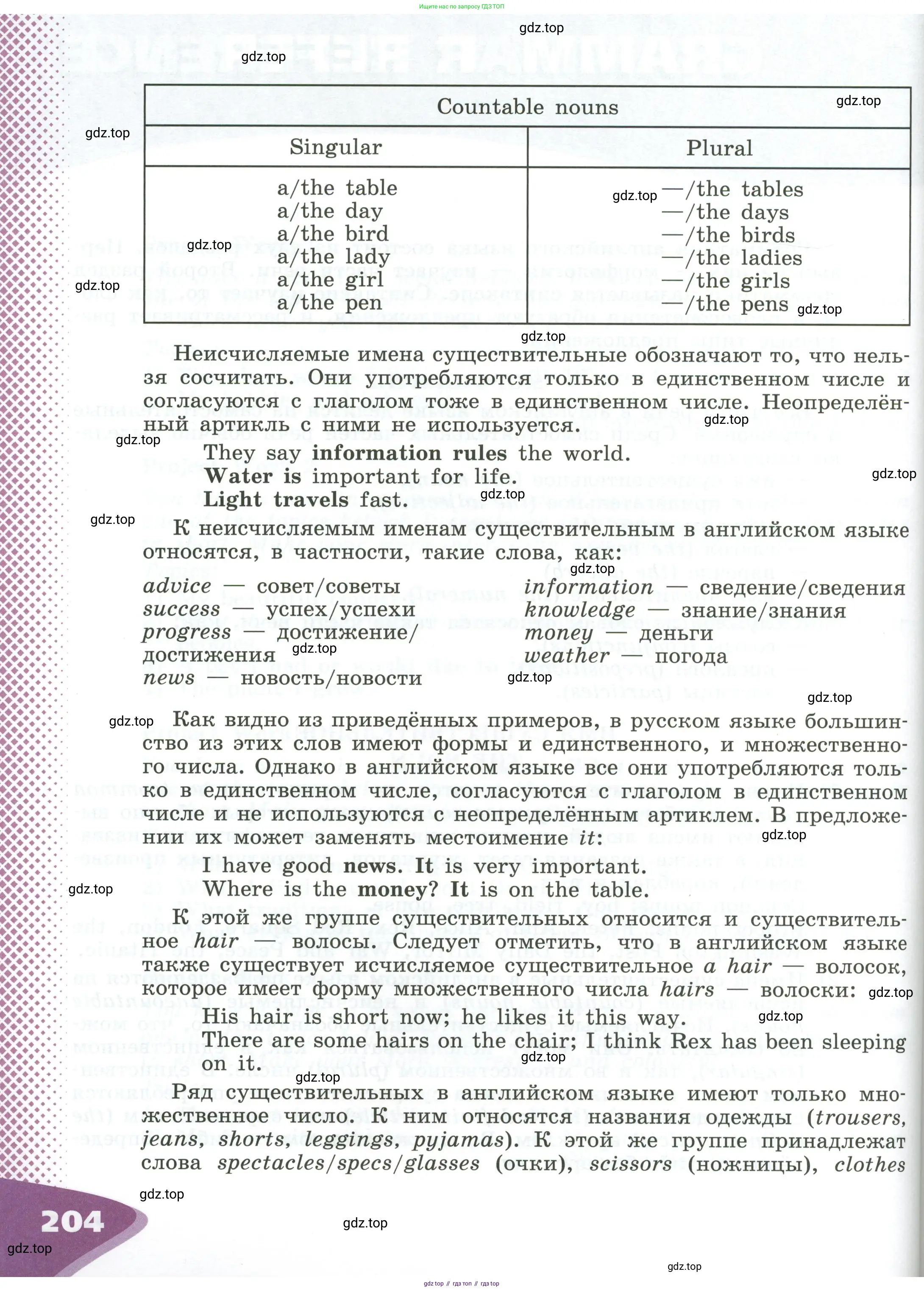 Английский язык (english), 5 класс Учебник (Student's book), авторы: Афанасьева Ольга Васильевна (Afanasyeva Olga), Михеева Ирина Владимировна (Mikheeva Irina), Баранова Ксения Михайловна (Baranova Ksenia), издательство Просвещение, Москва, 2023, зелёного цвета, страница 204