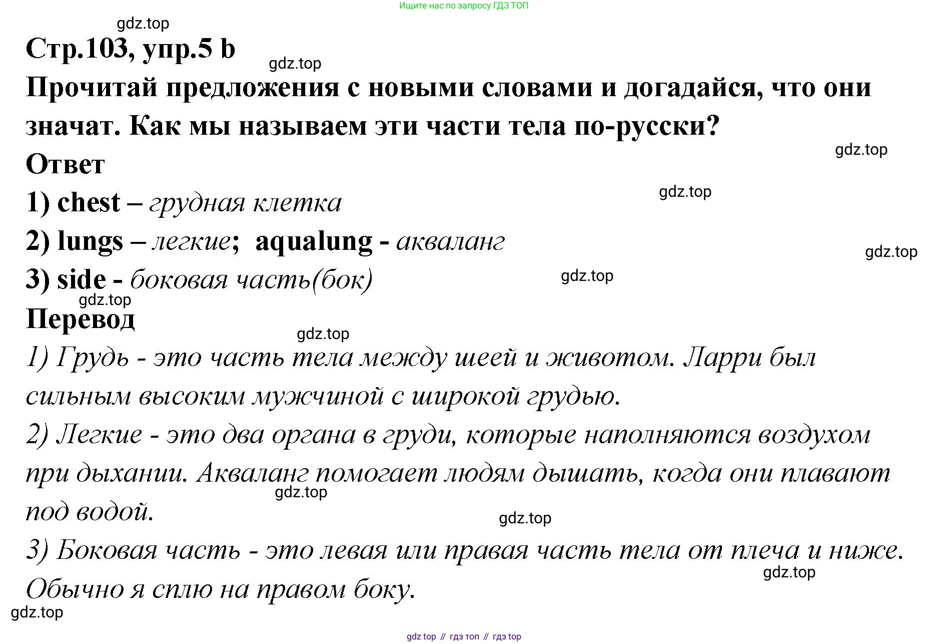 Английский язык (english), 5 класс Учебник (Student's book), авторы: Афанасьева Ольга Васильевна (Afanasyeva Olga), Михеева Ирина Владимировна (Mikheeva Irina), Баранова Ксения Михайловна (Baranova Ksenia), издательство Просвещение, Москва, 2023, зелёного цвета, Часть ( Part) 2, страница 102, номер 5, Решение (продолжение 2)