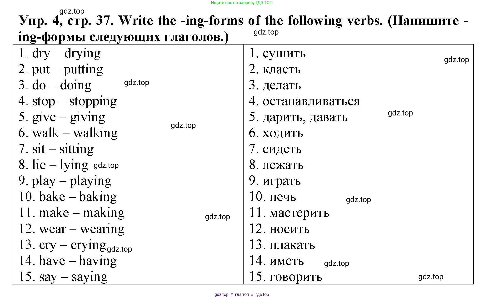 Английский язык (english), 5 класс Тренировочные упражнения в формате ОГЭ (ГИА), авторы: Комиссаров Константин Вячеславович, Кирдяева Ольга Ивановна, издательство Просвещение, Москва, 2023, белого цвета, страница 37, номер 4, Решение