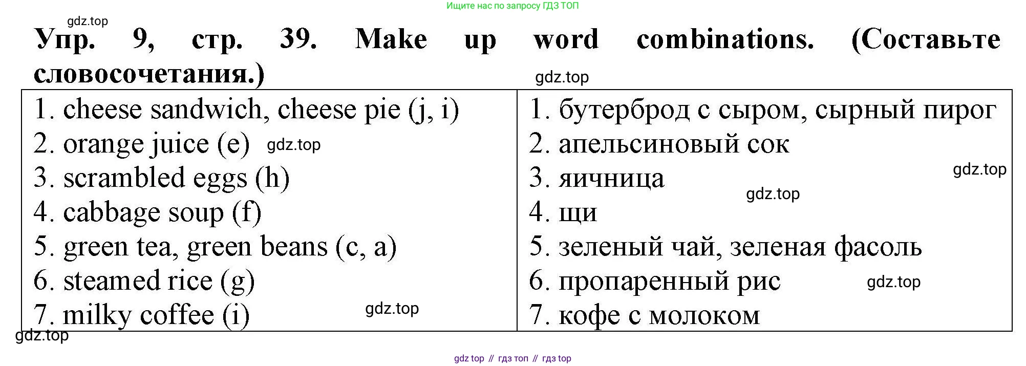 Английский язык (english), 5 класс Тренировочные упражнения в формате ОГЭ (ГИА), авторы: Комиссаров Константин Вячеславович, Кирдяева Ольга Ивановна, издательство Просвещение, Москва, 2023, белого цвета, страница 39, номер 9, Решение