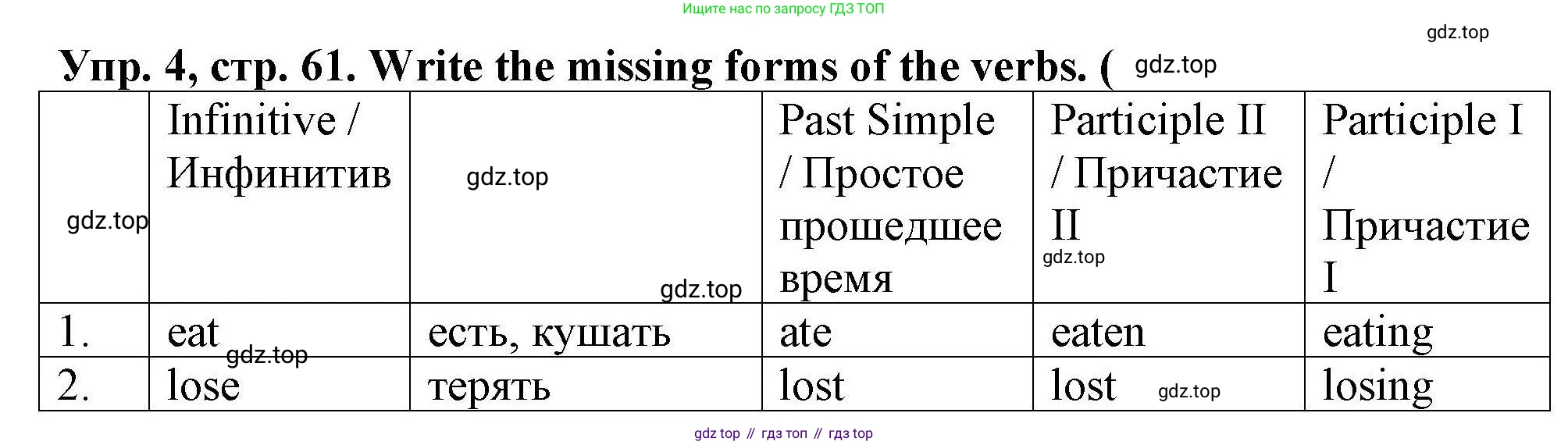 Английский язык (english), 5 класс Тренировочные упражнения в формате ОГЭ (ГИА), авторы: Комиссаров Константин Вячеславович, Кирдяева Ольга Ивановна, издательство Просвещение, Москва, 2023, белого цвета, страница 61, номер 4, Решение