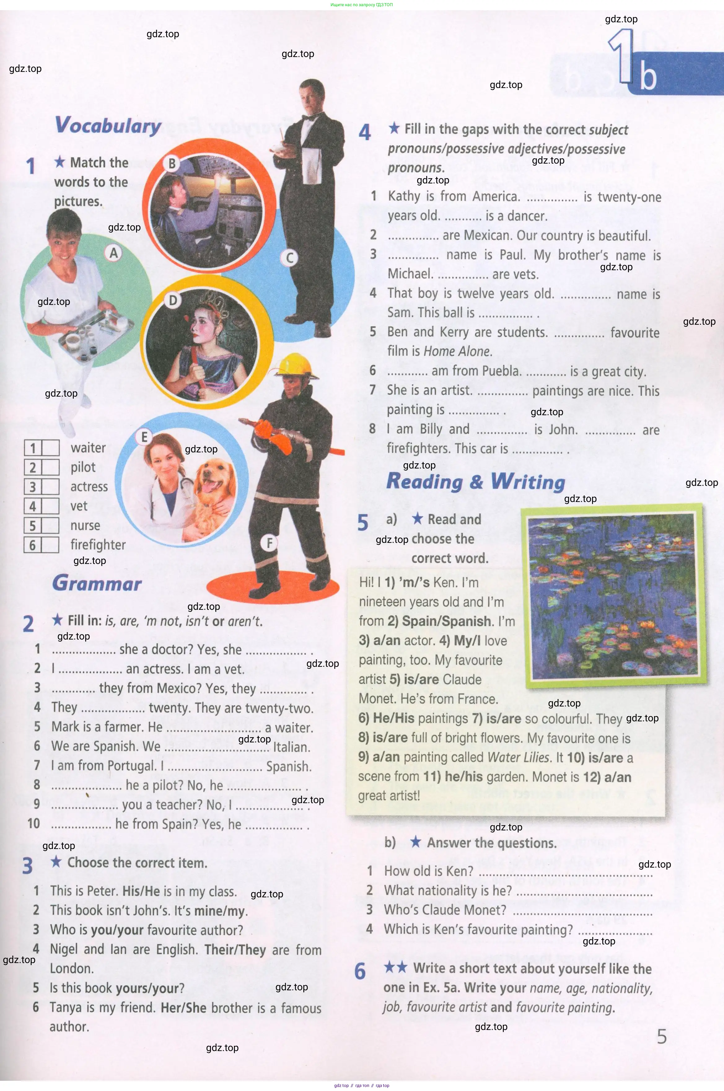 ГДЗ Английский язык (english), 5 класс Рабочая тетрадь (workbook), авторы: Баранова Ксения Михайловна (Baranova Ksenia), Дули Дженни (Dooley Jenny), Копылова Виктория Викторовна (Kopylova Victoria), Мильруд Радислав Петрович (Millrood Radislav), Эванс Вирджиния (Evans Virginia), издательство Просвещение, Москва, 2023, белого цвета, страница 5