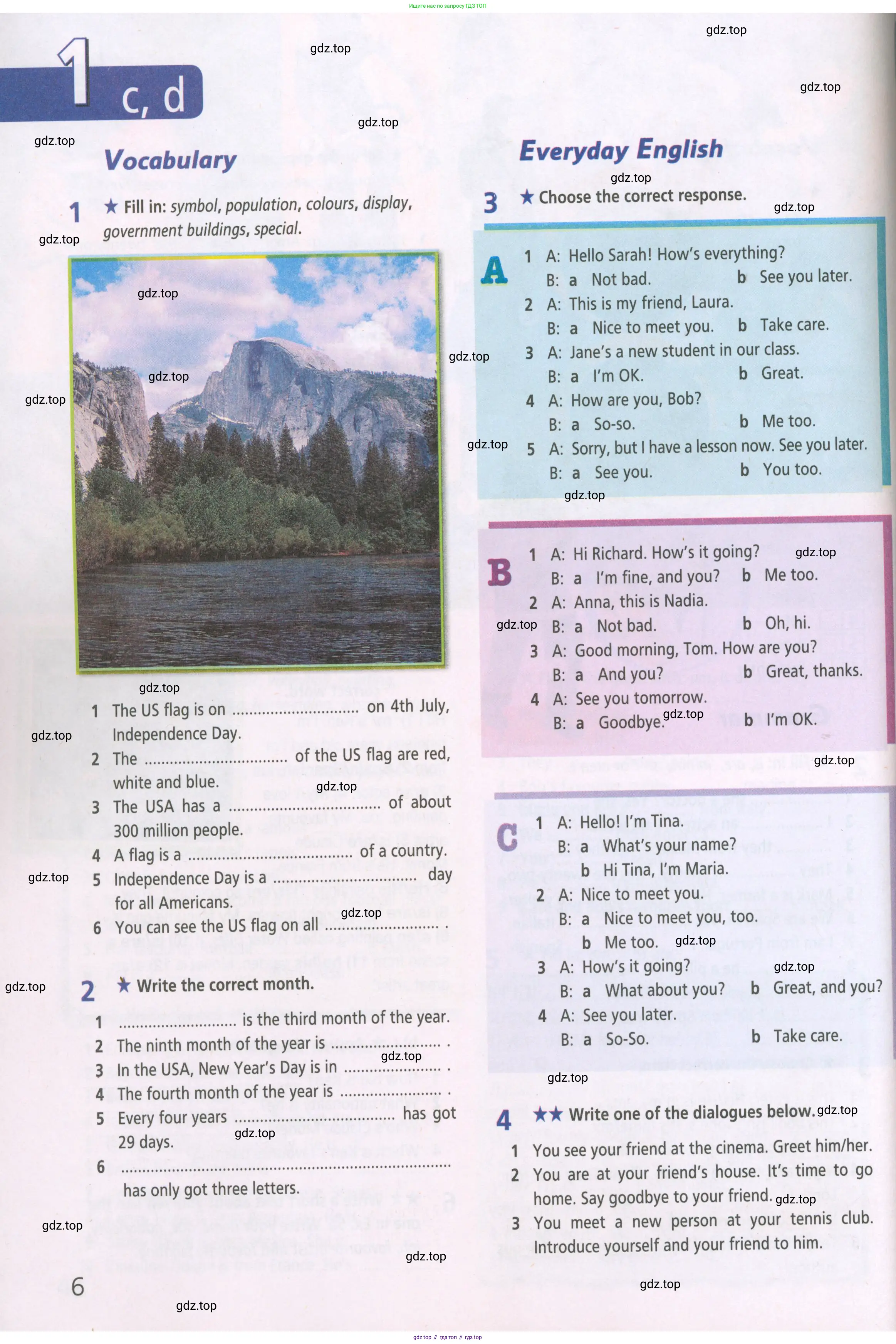 ГДЗ Английский язык (english), 5 класс Рабочая тетрадь (workbook), авторы: Баранова Ксения Михайловна (Baranova Ksenia), Дули Дженни (Dooley Jenny), Копылова Виктория Викторовна (Kopylova Victoria), Мильруд Радислав Петрович (Millrood Radislav), Эванс Вирджиния (Evans Virginia), издательство Просвещение, Москва, 2023, белого цвета, страница 6