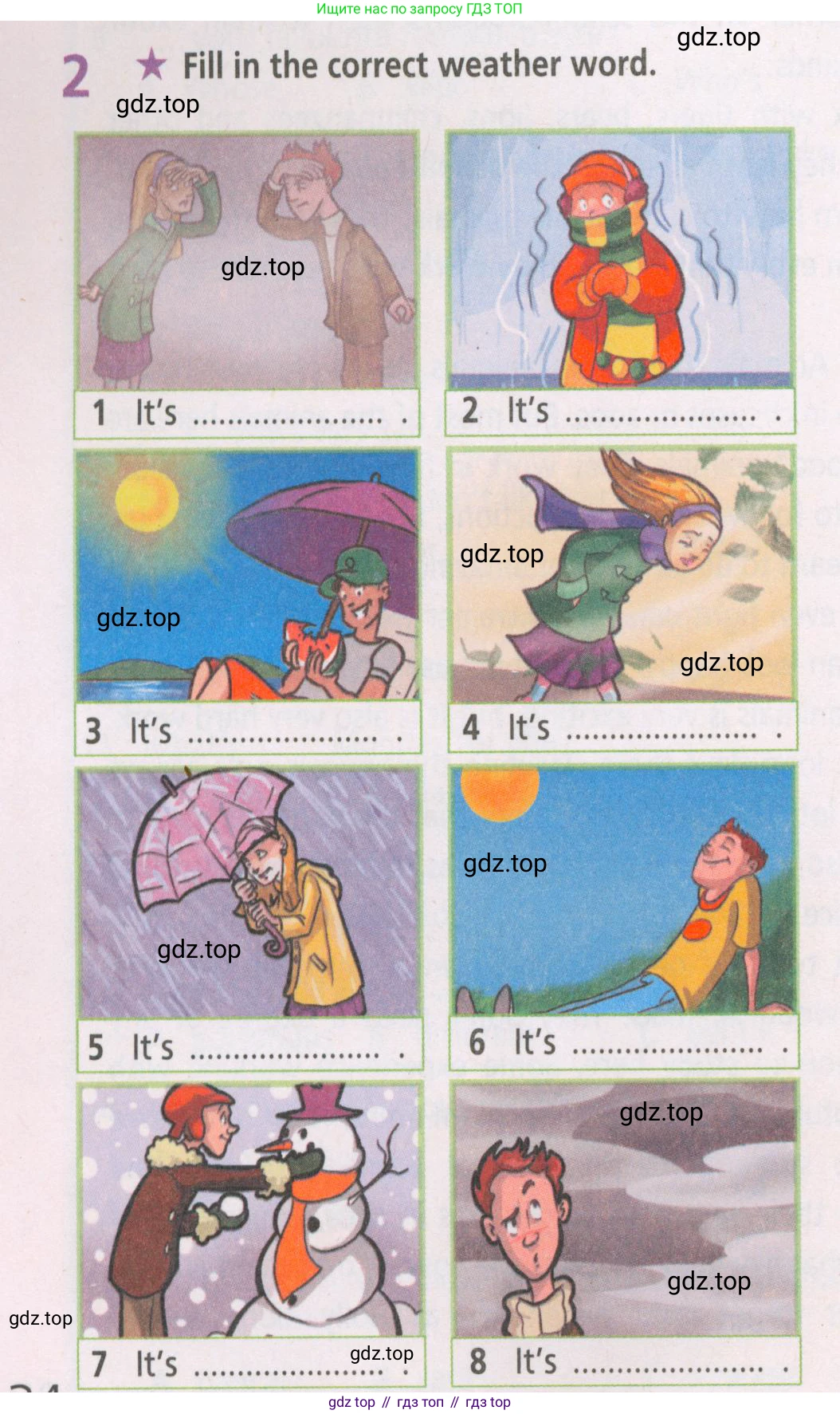 ГДЗ Английский язык (english), 5 класс Рабочая тетрадь (workbook), авторы: Баранова Ксения Михайловна (Baranova Ksenia), Дули Дженни (Dooley Jenny), Копылова Виктория Викторовна (Kopylova Victoria), Мильруд Радислав Петрович (Millrood Radislav), Эванс Вирджиния (Evans Virginia), издательство Просвещение, Москва, 2023, белого цвета, страница 34, номер 2, Условие