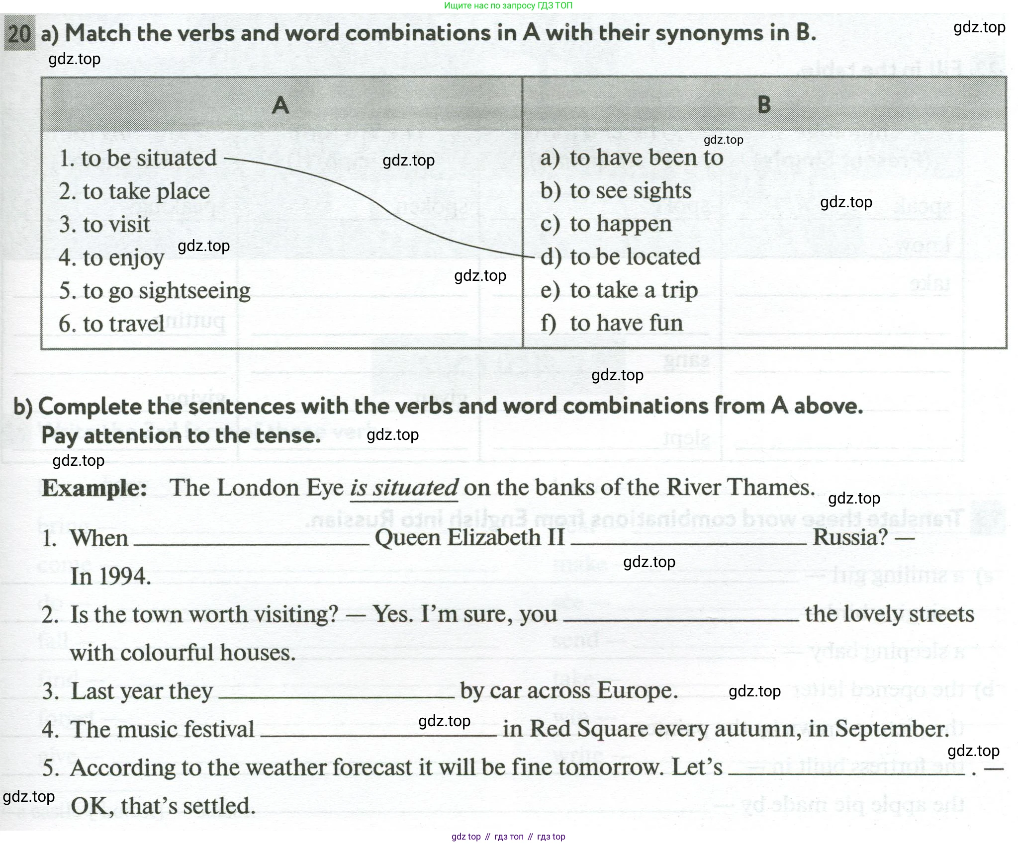 Английский язык (english), 5 класс рабочая тетрадь с контрольными работами (workbook + tests), авторы: Биболетова Мерем Забатовна, Денисенко Ольга Анатольевна, Трубанева Наталия Николаевна, издательство Просвещение, Москва, 2023, страница 51, номер 20, Условие