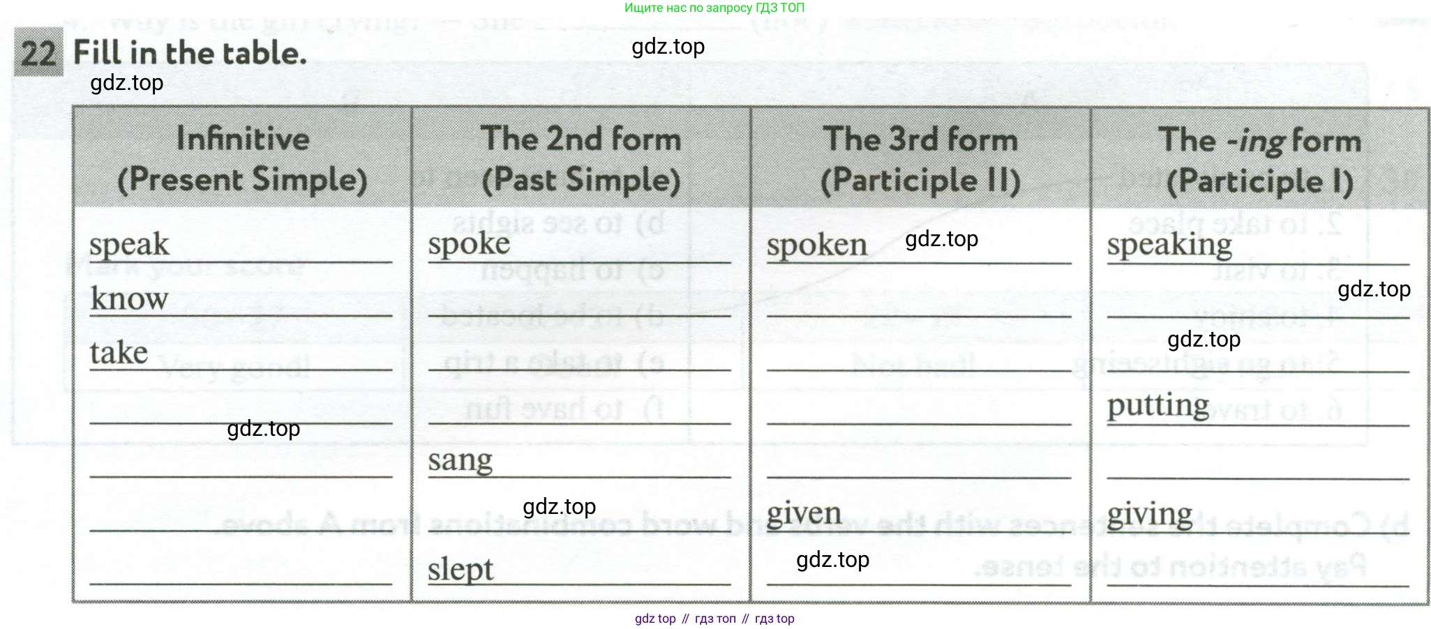 Английский язык (english), 5 класс рабочая тетрадь с контрольными работами (workbook + tests), авторы: Биболетова Мерем Забатовна, Денисенко Ольга Анатольевна, Трубанева Наталия Николаевна, издательство Просвещение, Москва, 2023, страница 52, номер 22, Условие